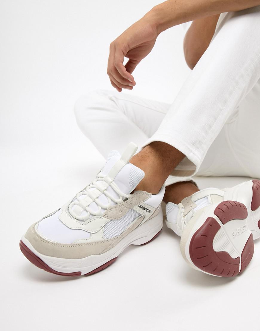 Calvin Klein White Chunky Trainers Flash Sales, GET 59% OFF, dh-o.com