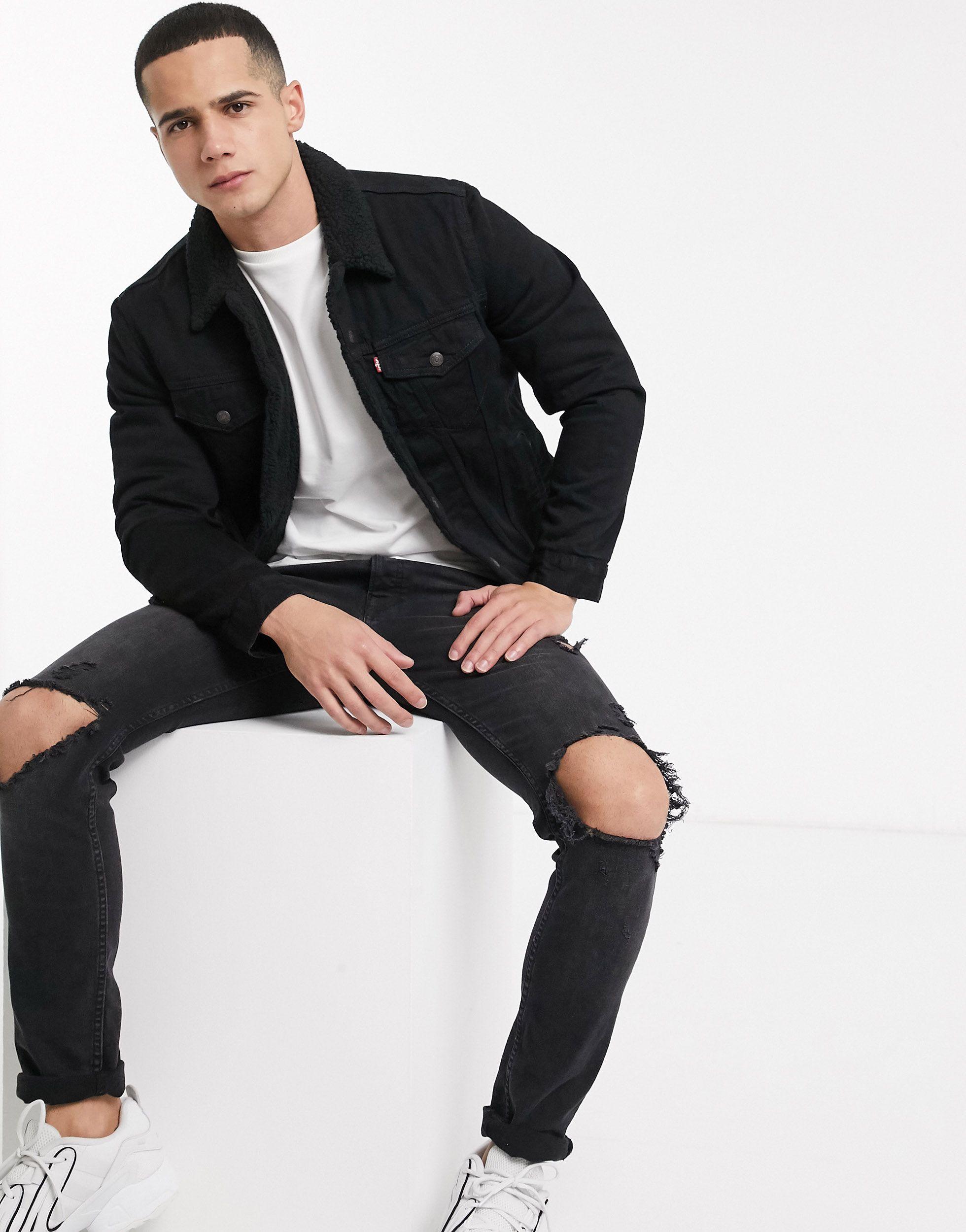 type 3 fleece lined trucker jacket