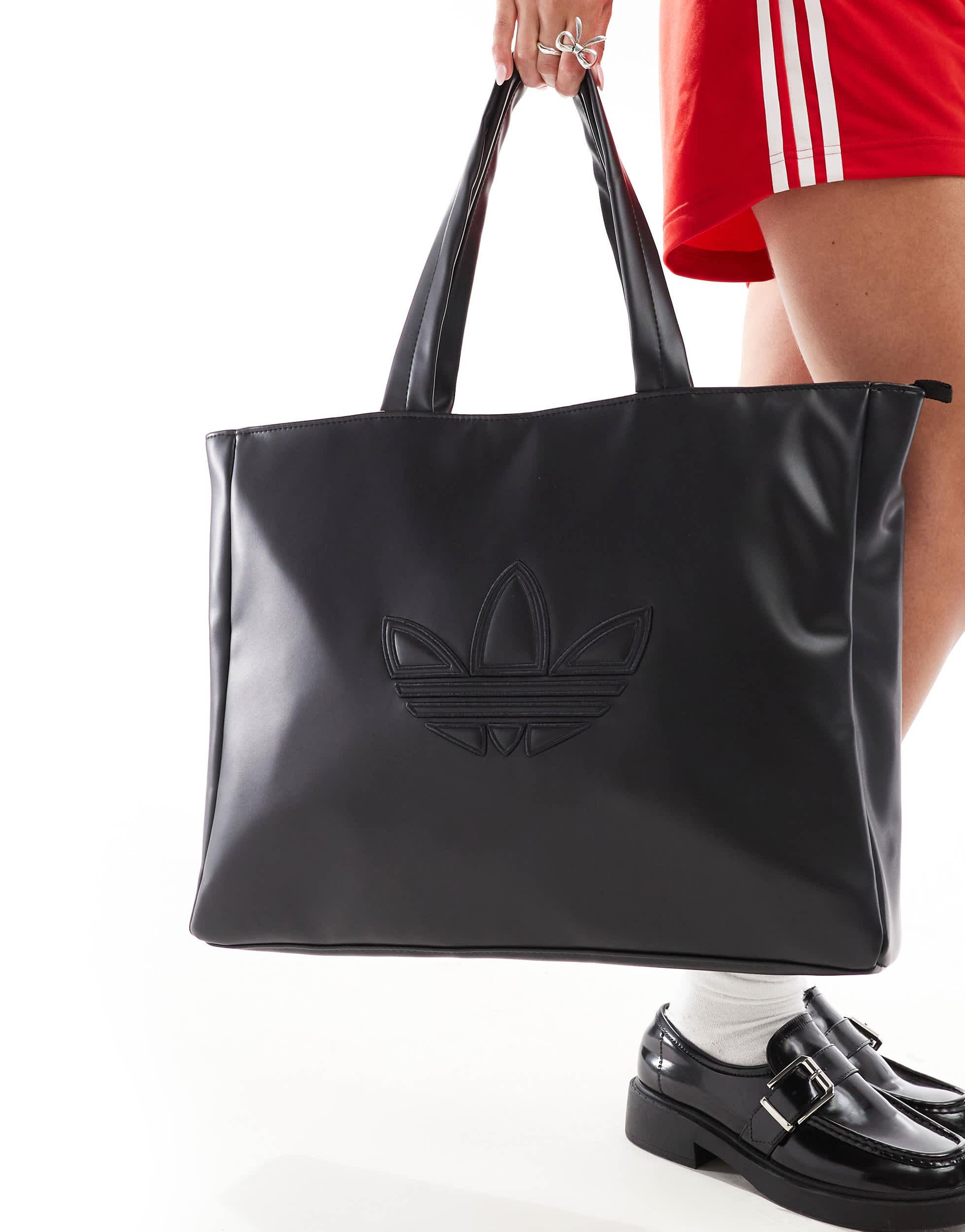 Cabas imitation cuir adidas Originals en coloris Noir Lyst