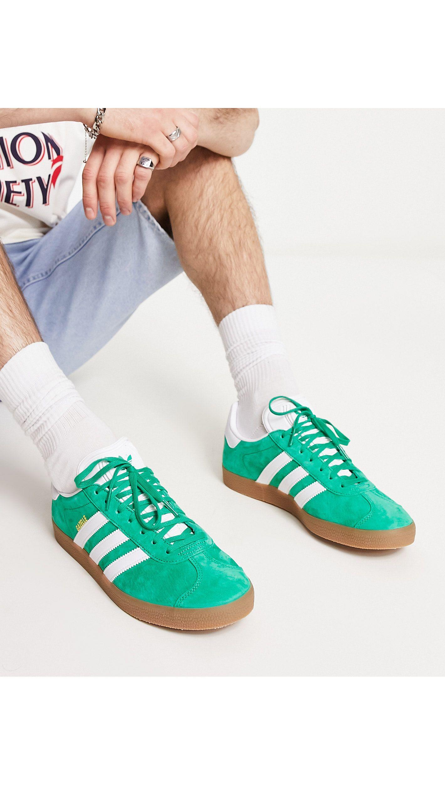 adidas Originals Gazelle Trainers in Green for Men | Lyst