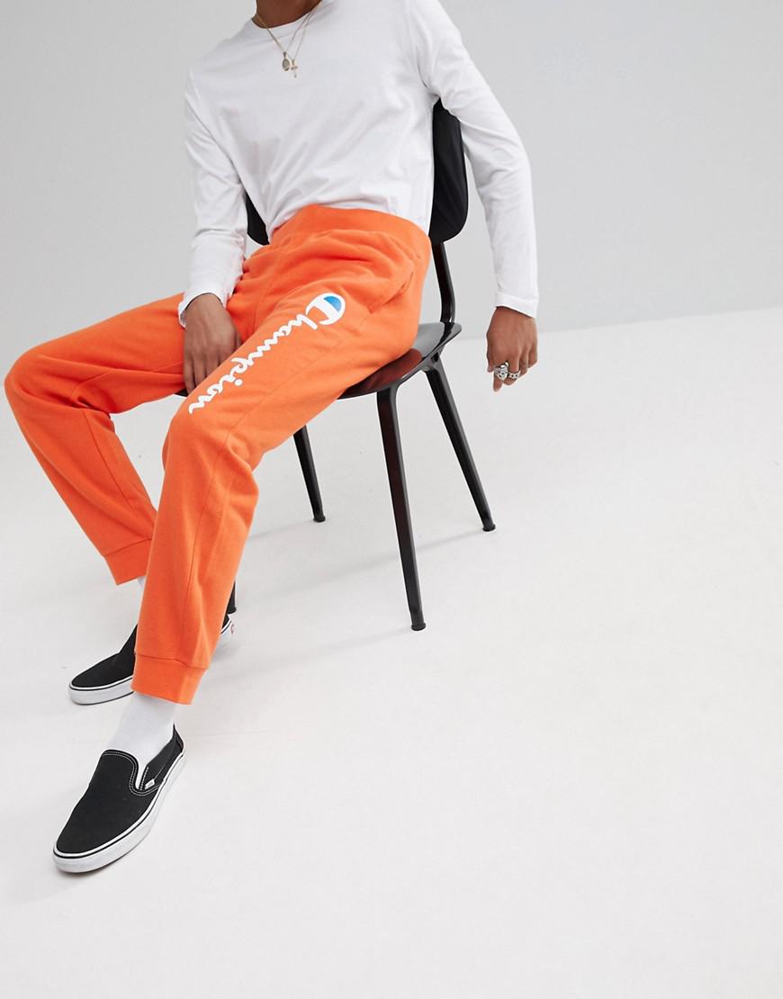 orange champion sweatpants