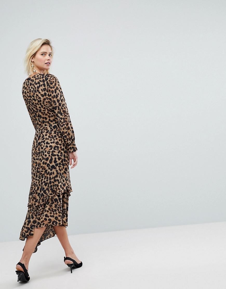 warehouse leopard print dress