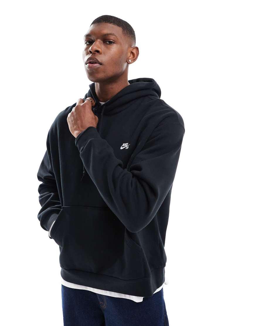 nike black essential hoodie