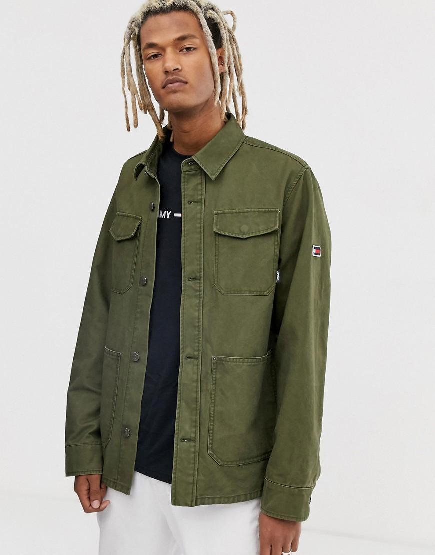 Tommy Hilfiger Multi Pocket Cargo Jacket in Green for Men | Lyst UK