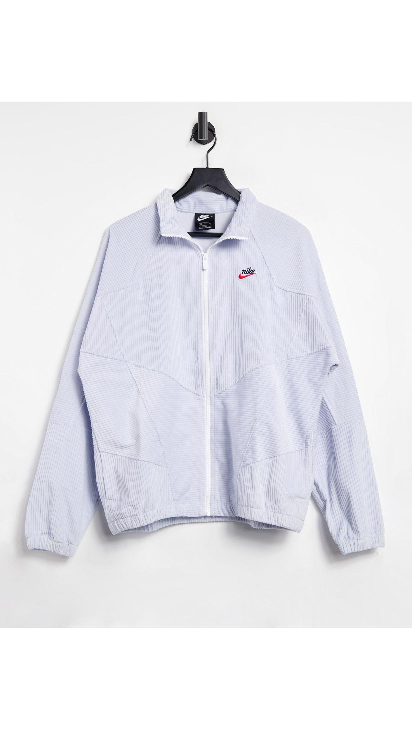 Nike Heritage Essentials Corduroy Windrunner Jacket in Gray for Men | Lyst