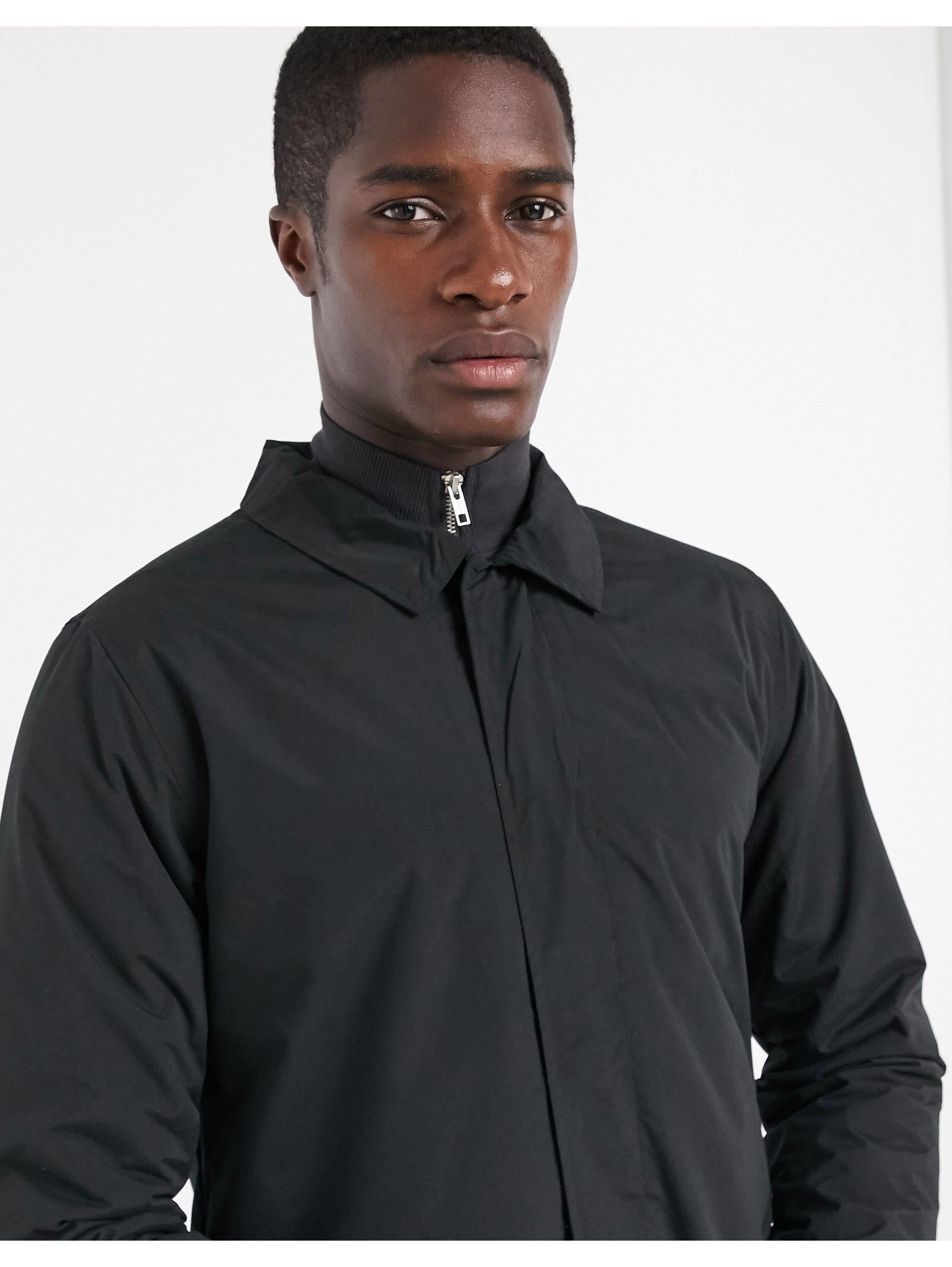 French Connection Lined Mac Jacket in Black for Men | Lyst