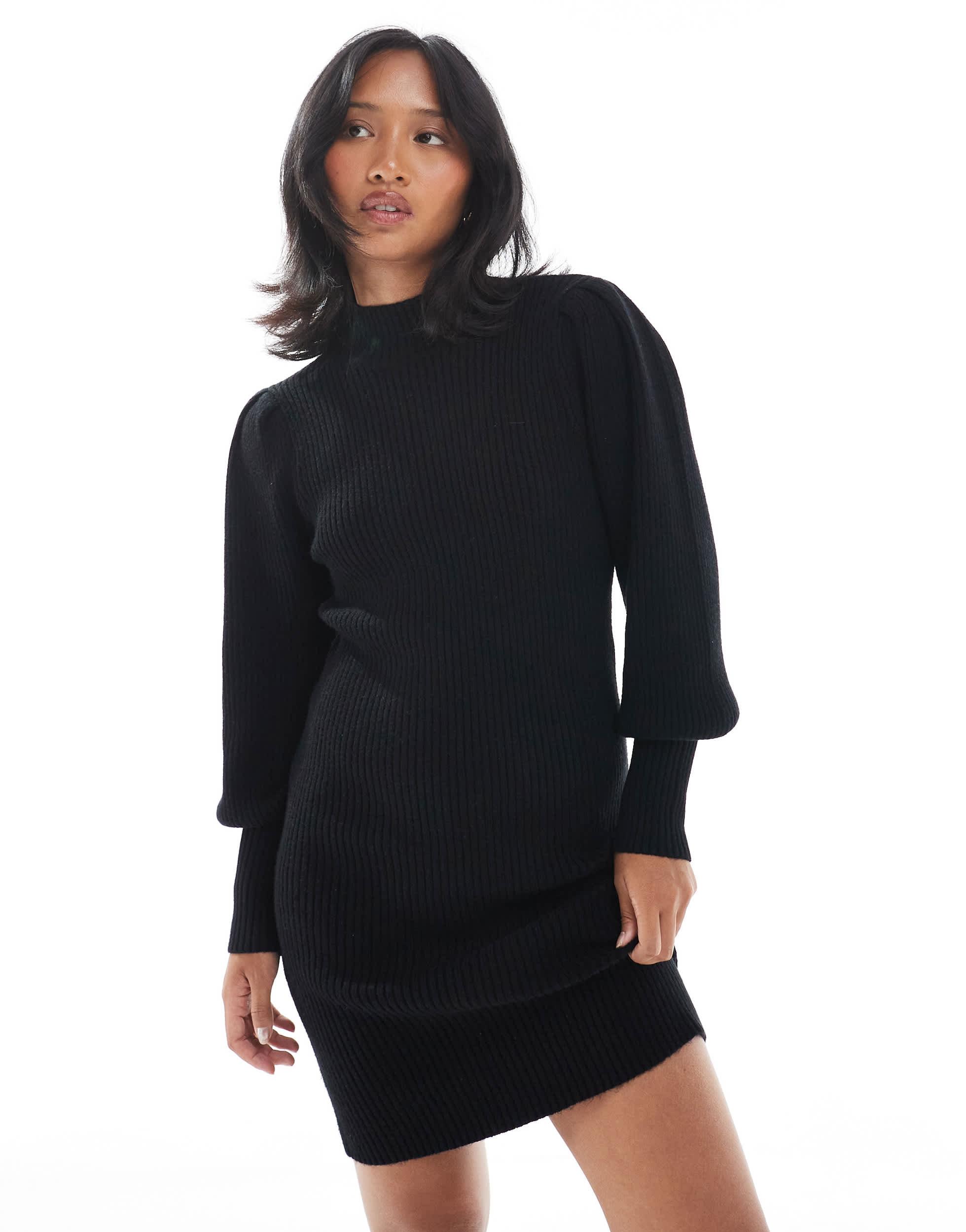 knee length dresses for ladies Calleigh Long Sleeve Bodycon Sweater Mini Dress • Shop American Threads Women's Trendy Online Boutique White / L