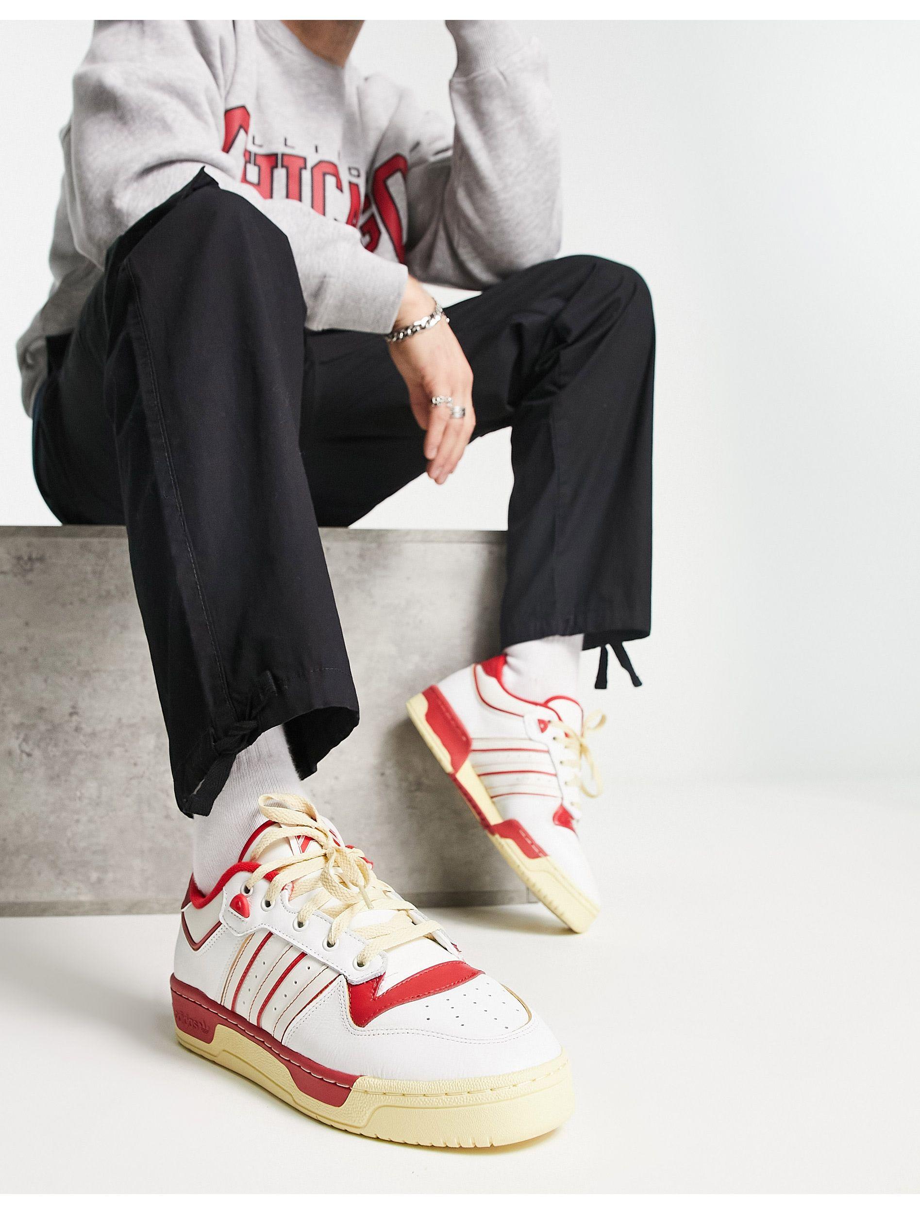 Rivalry low 86 - sneakers bianche e rosse da Uomo di adidas Originals in  Nero | Lyst