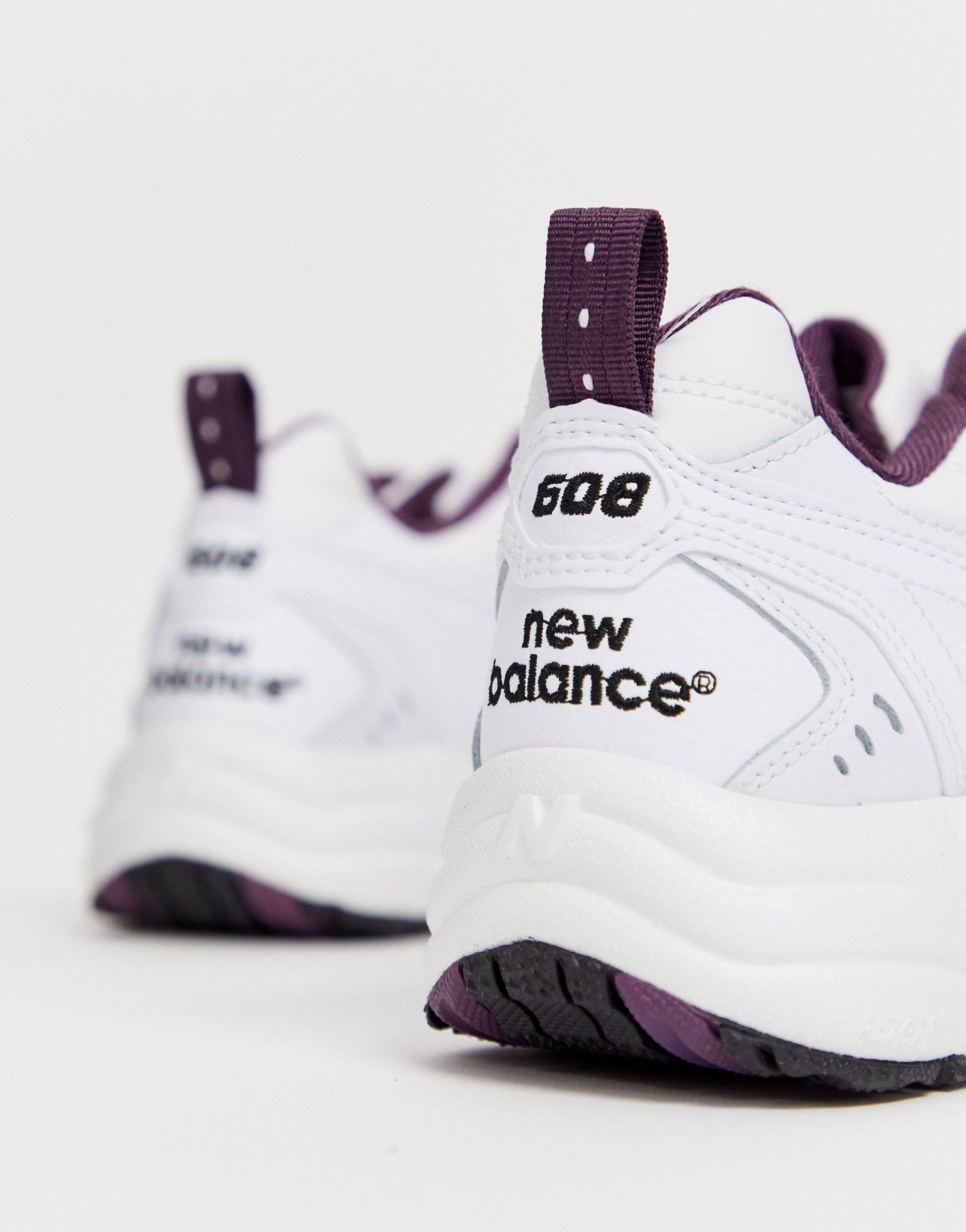 New Balance Leder – 608 – Sneaker in Weiß - Lyst