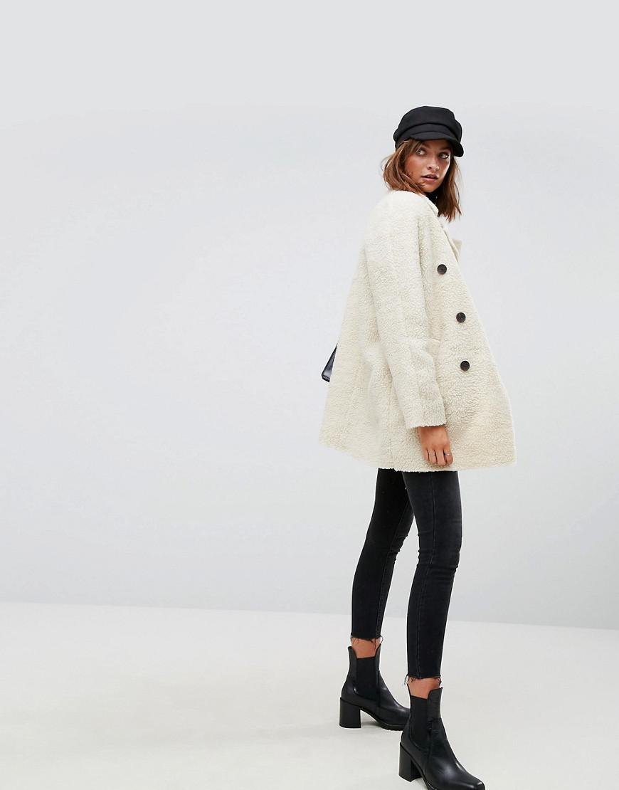 stradivarius teddy coat