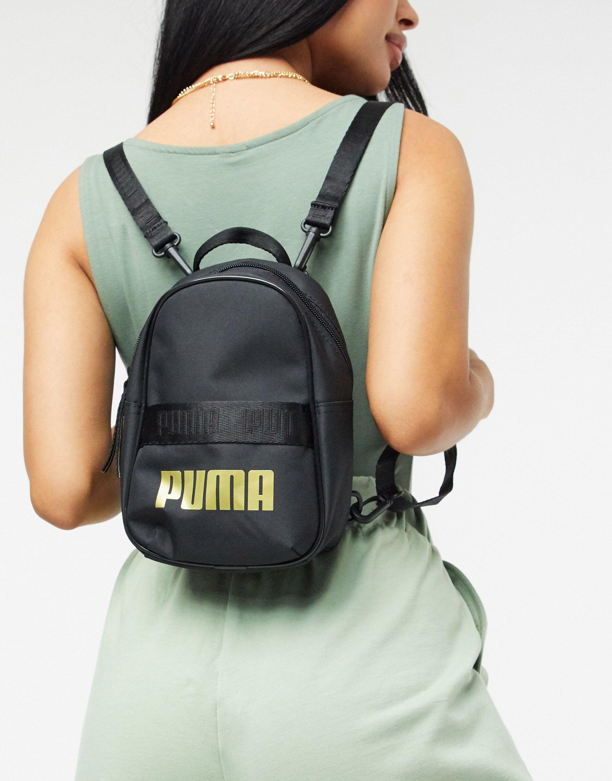 puma black gold backpack