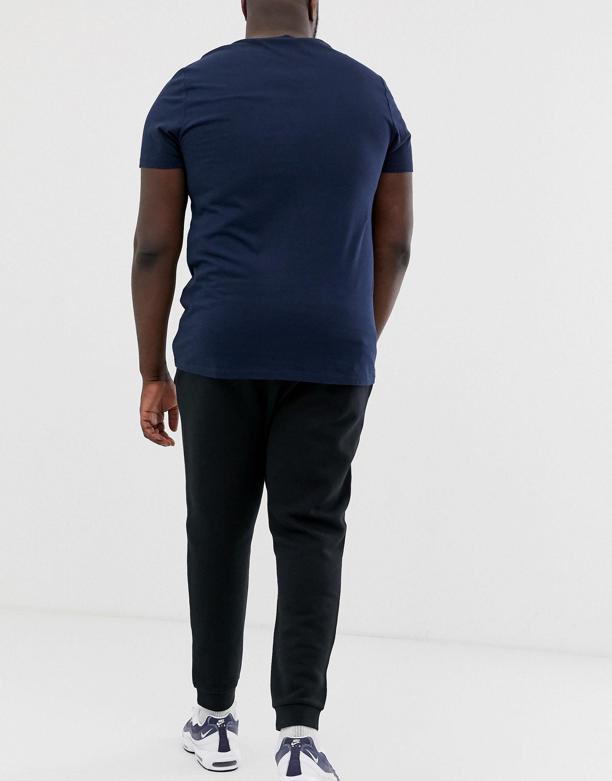 Nike Big And Tall Fleece Jogger Pants in Black for Men Lyst