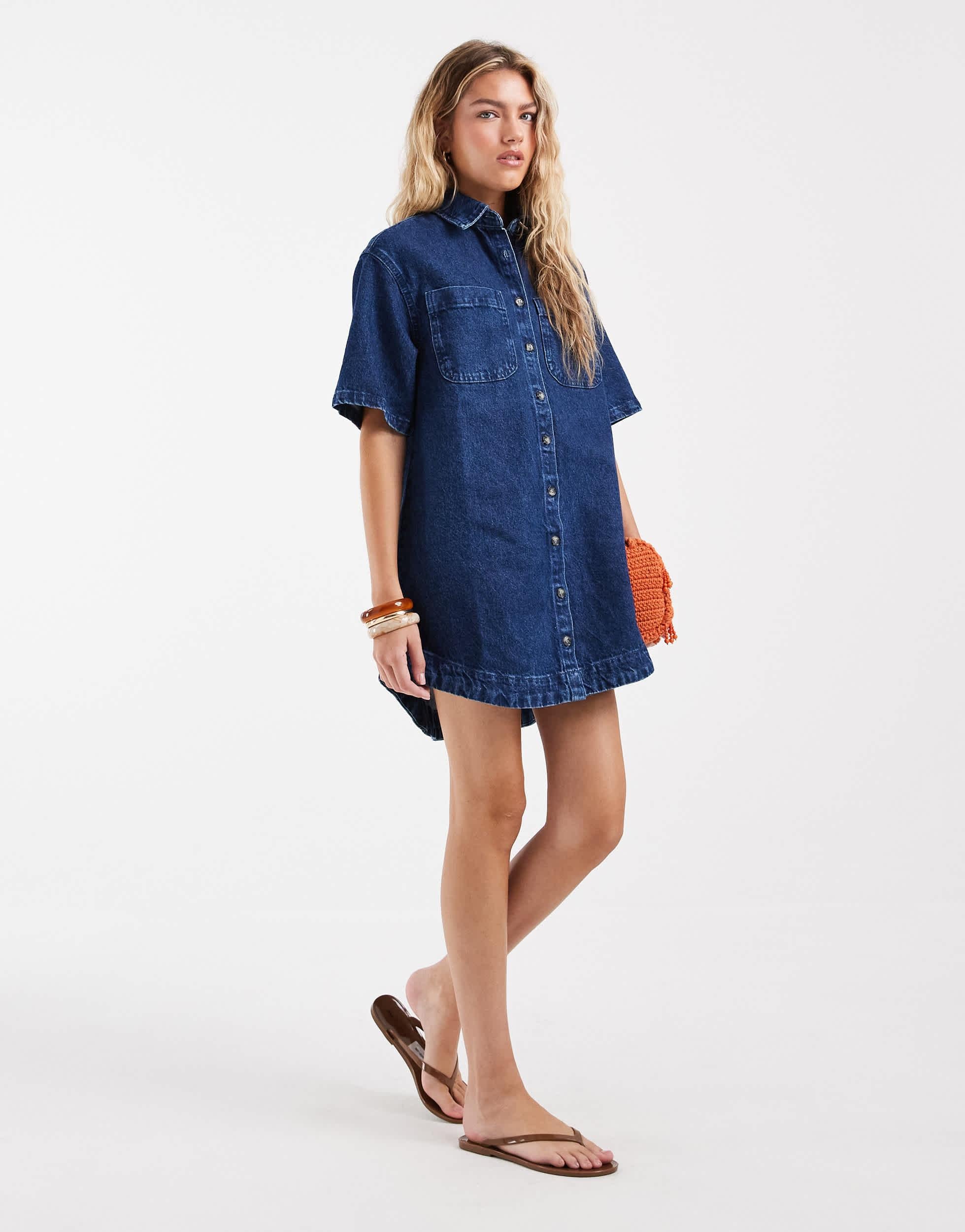blue pinstripe dress pants DESIGN Maxi Dress With Ruffle Detail
