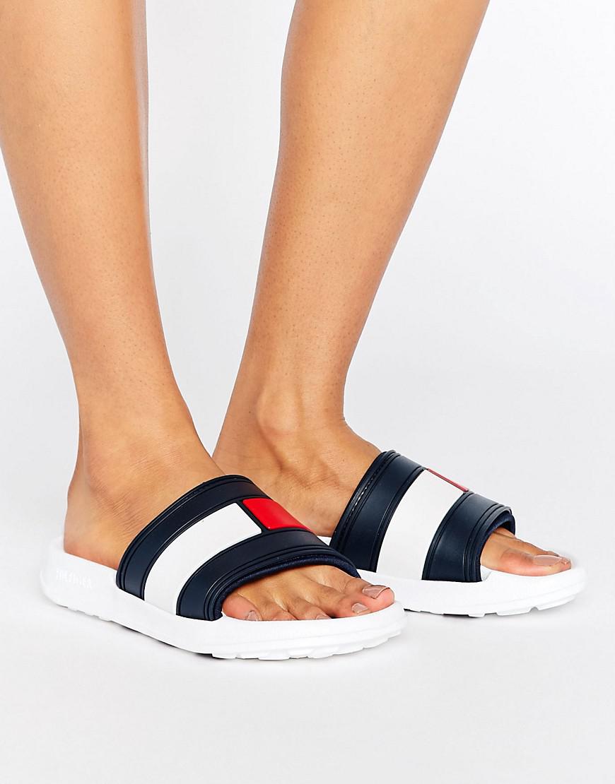 tommy hilfiger sequin sliders