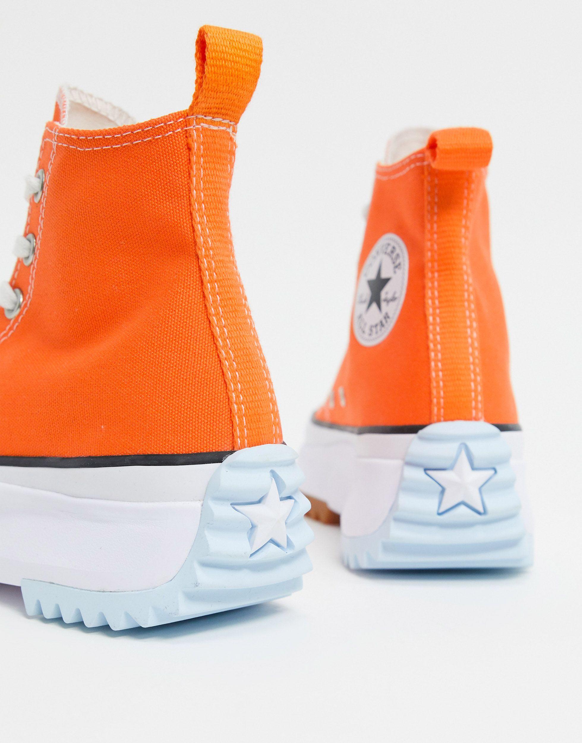 converse alte arancioni