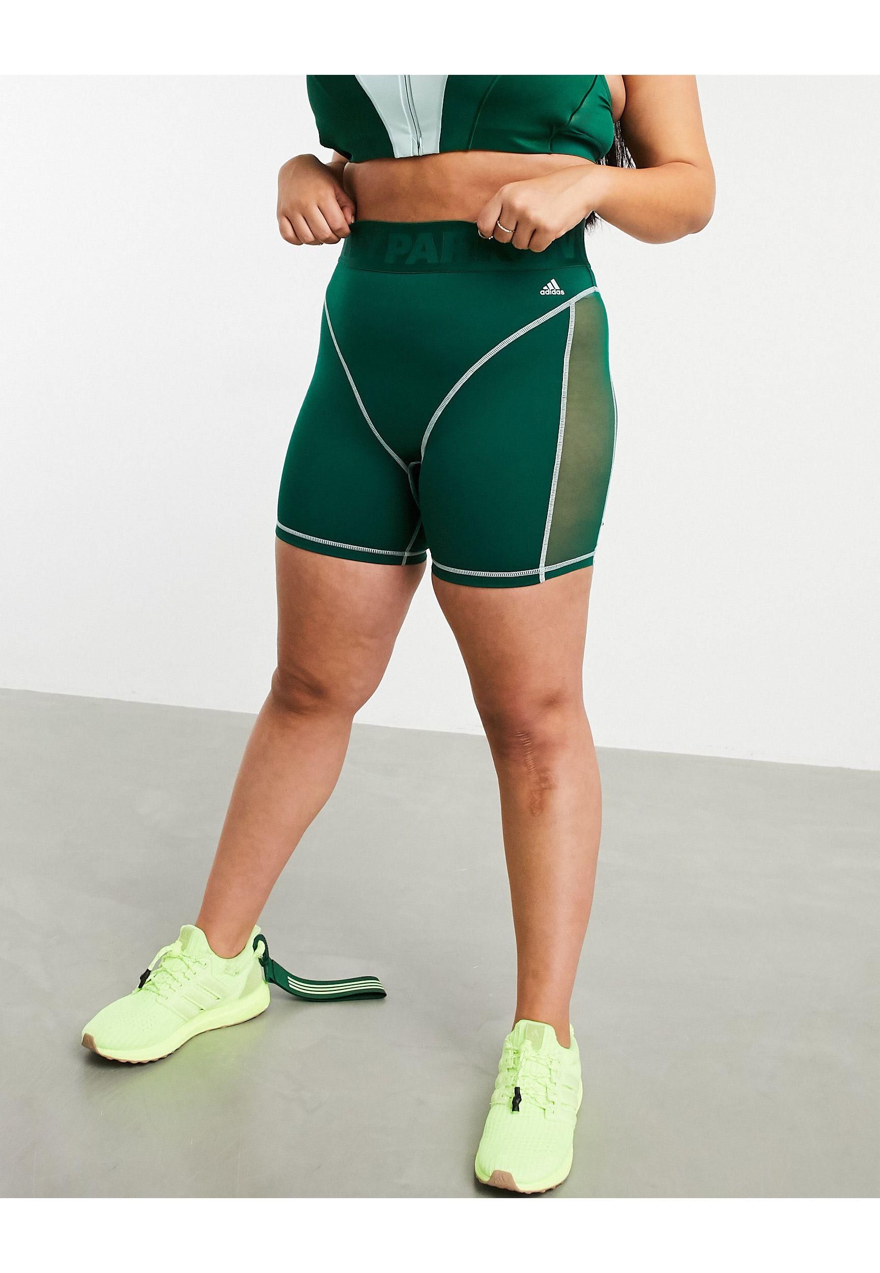 Ivy Park Adidas X Plus legging Shorts in Green | Lyst UK