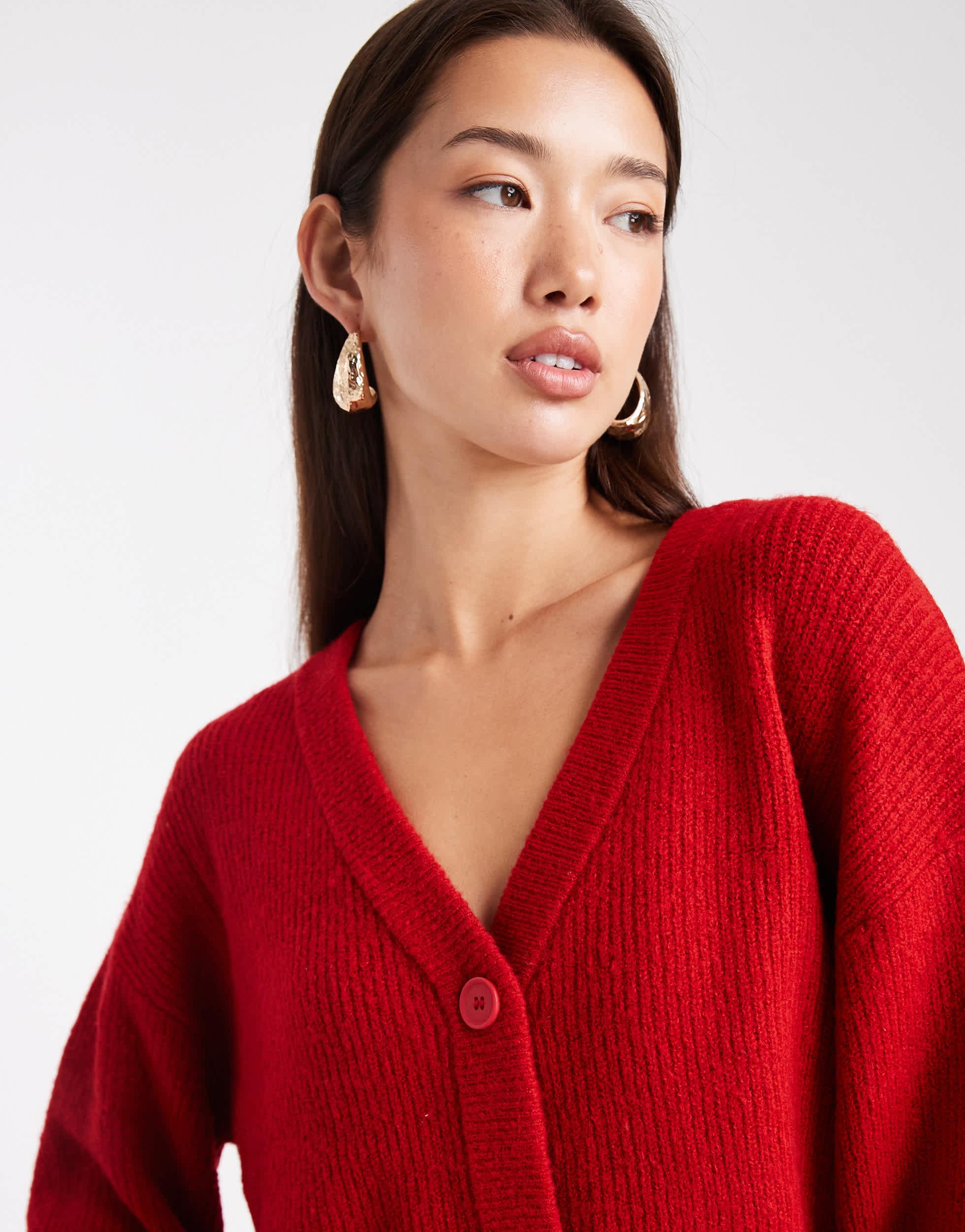 Pull à Capuche Miss Selfridge Rouge – Coton, Taille S, Femme, Cordon De Serrage