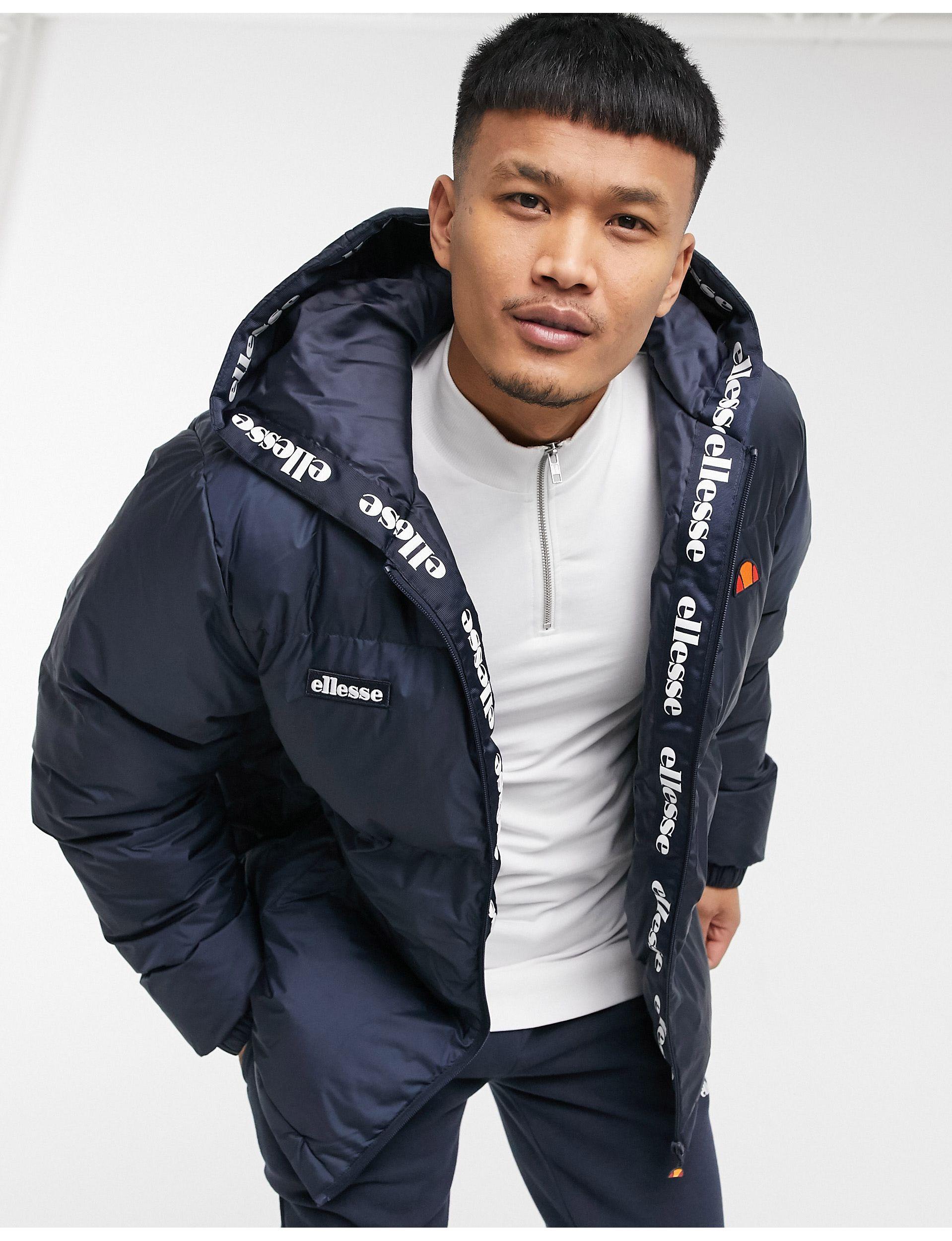 Ellesse Synthetic Mancuso Puffer Jacket in Navy (Blue) for Men - Lyst
