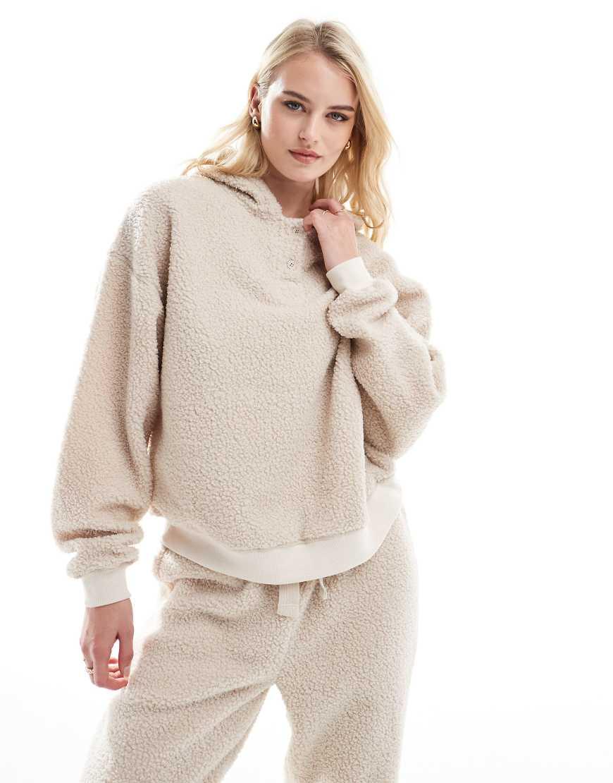 ASOS Asos Design Tall Lounge Borg Oversized Hoodie Sweatpants