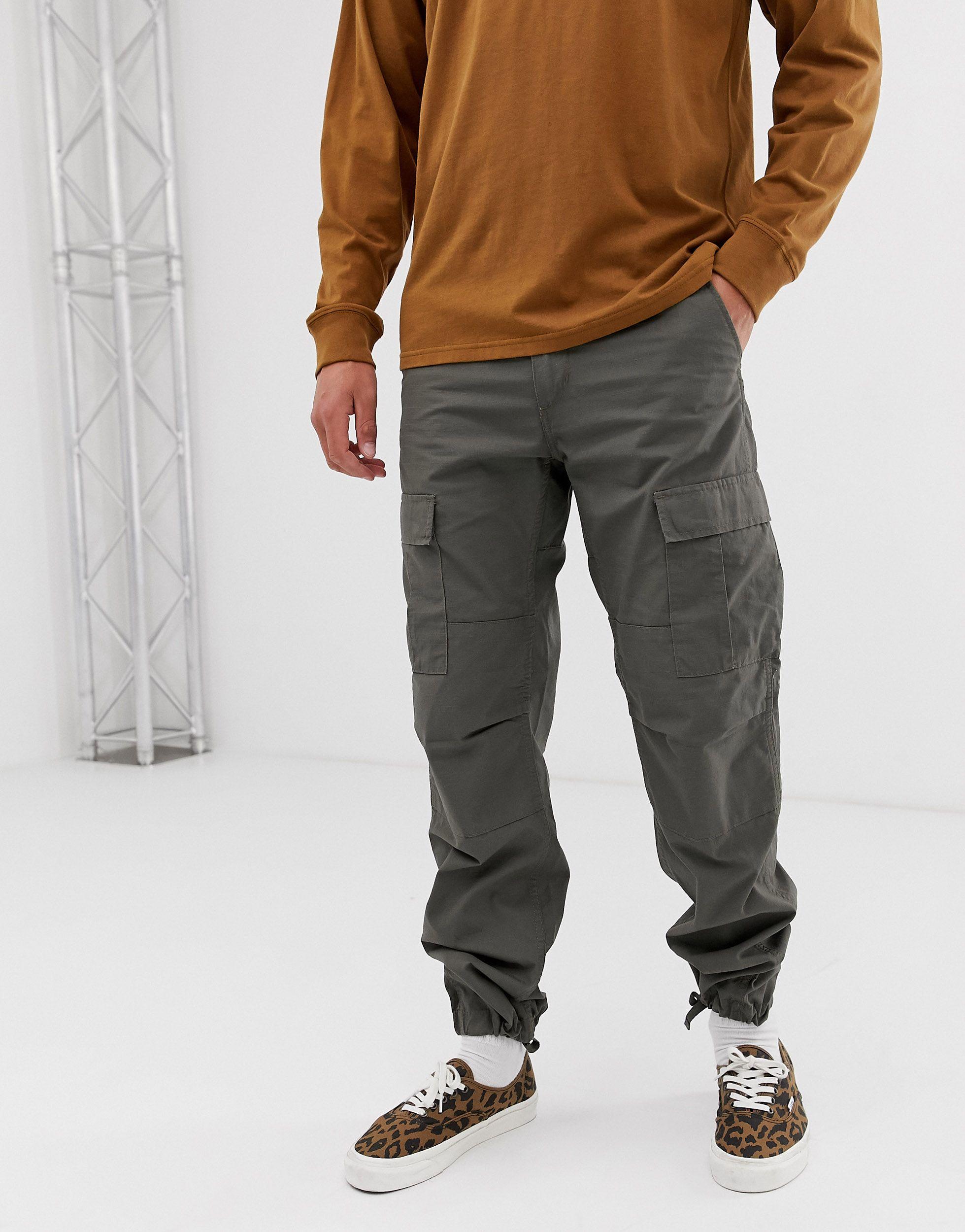 Aviation - Pantaloni slim cargo verde brughieraCarhartt WIP in Cotone da  Uomo colore Verde | Lyst