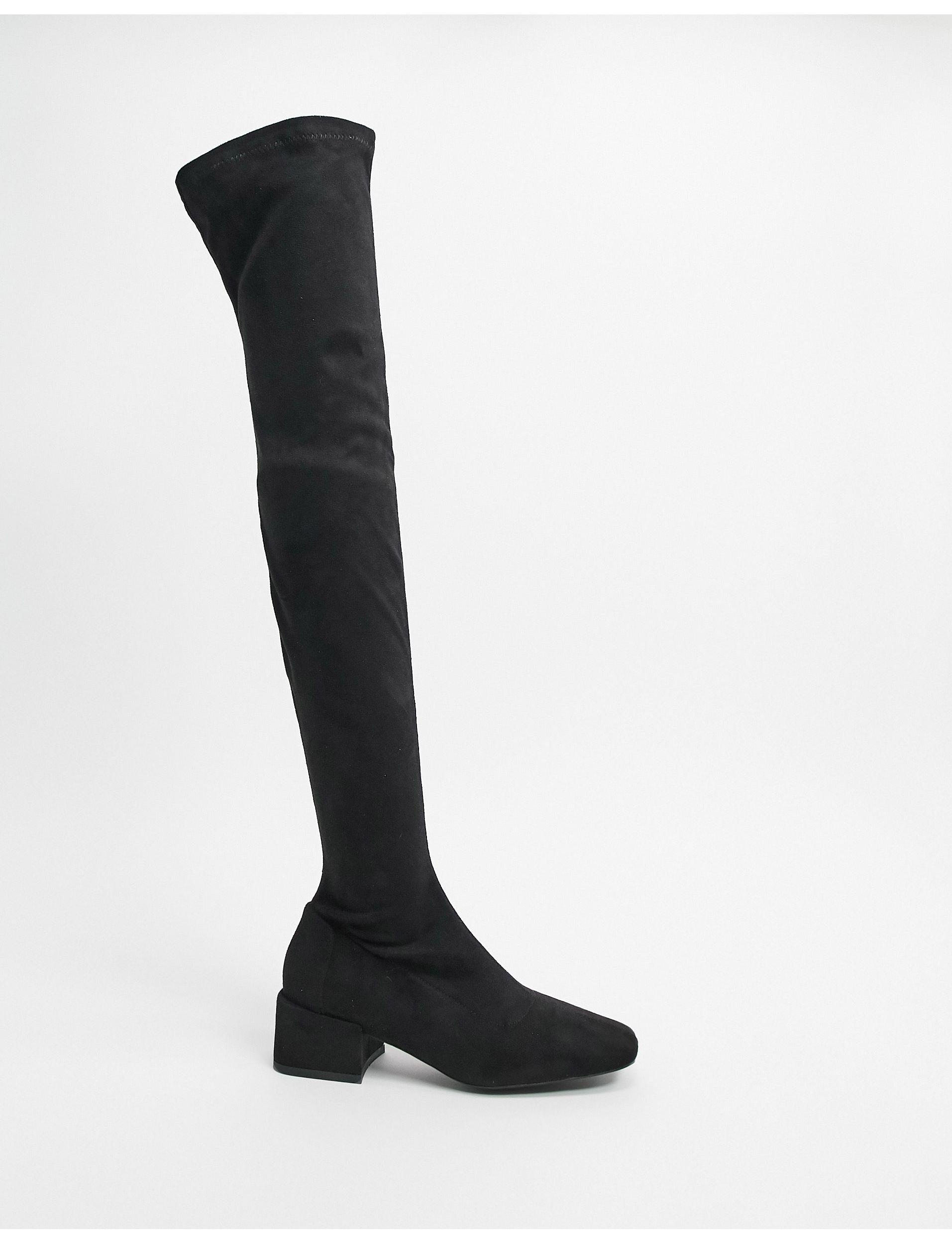 lacey lace back flat otk boot