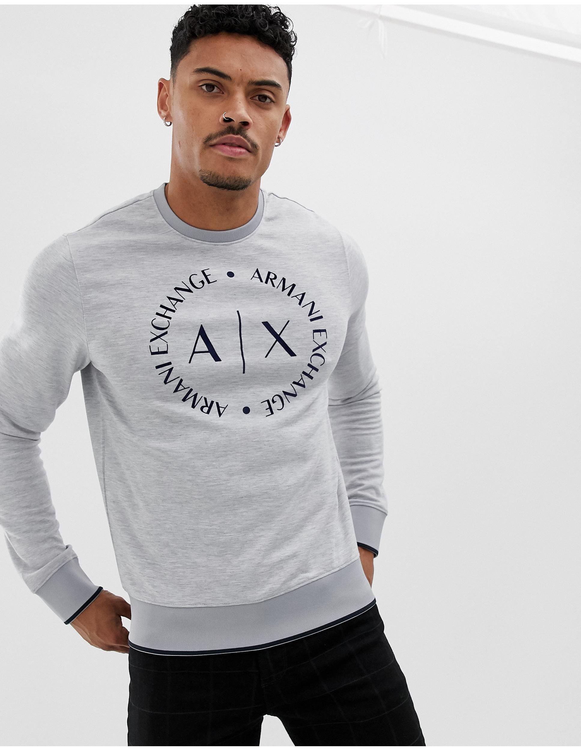 armani grey sweater