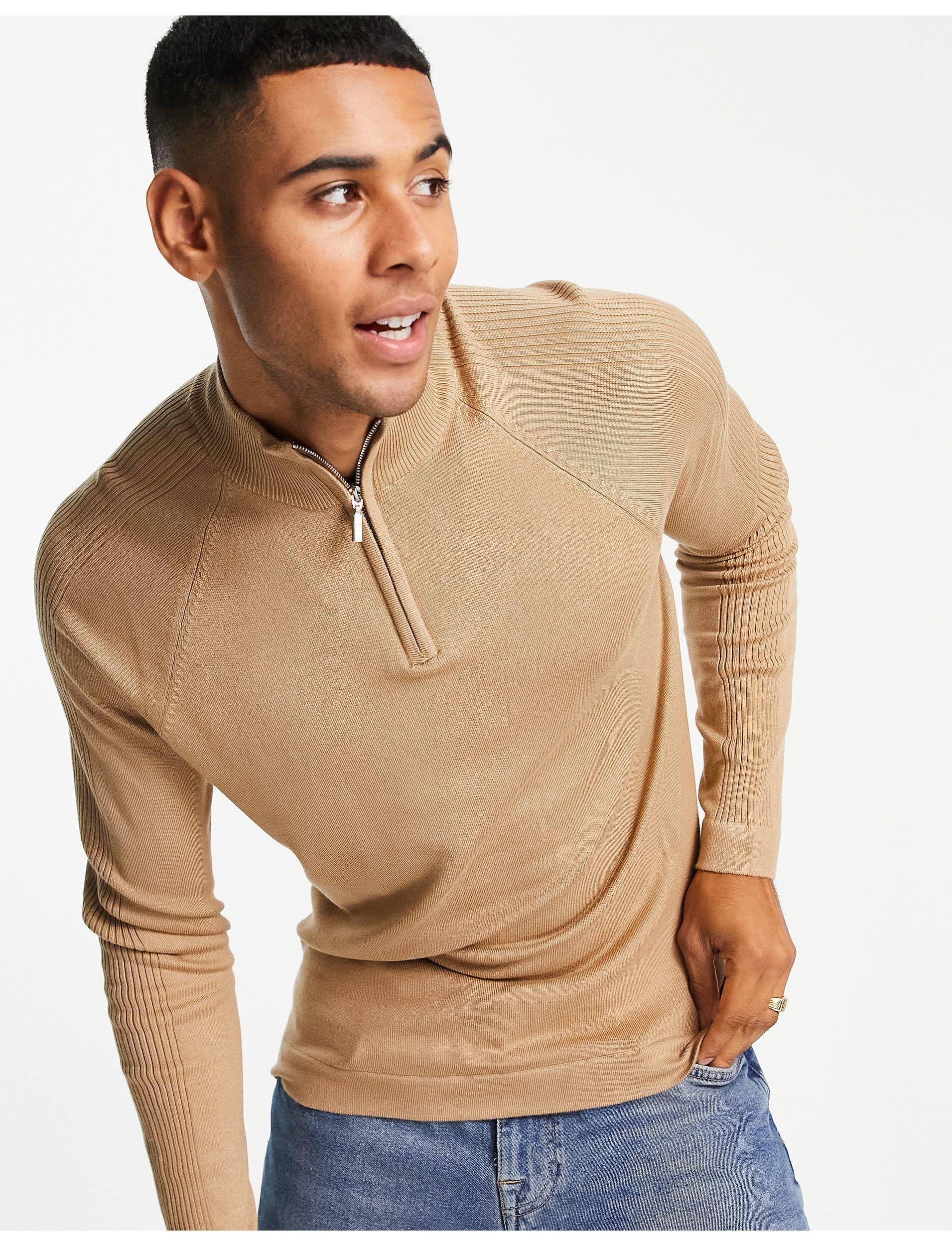 River Island Knitted Half Zip Jumper 