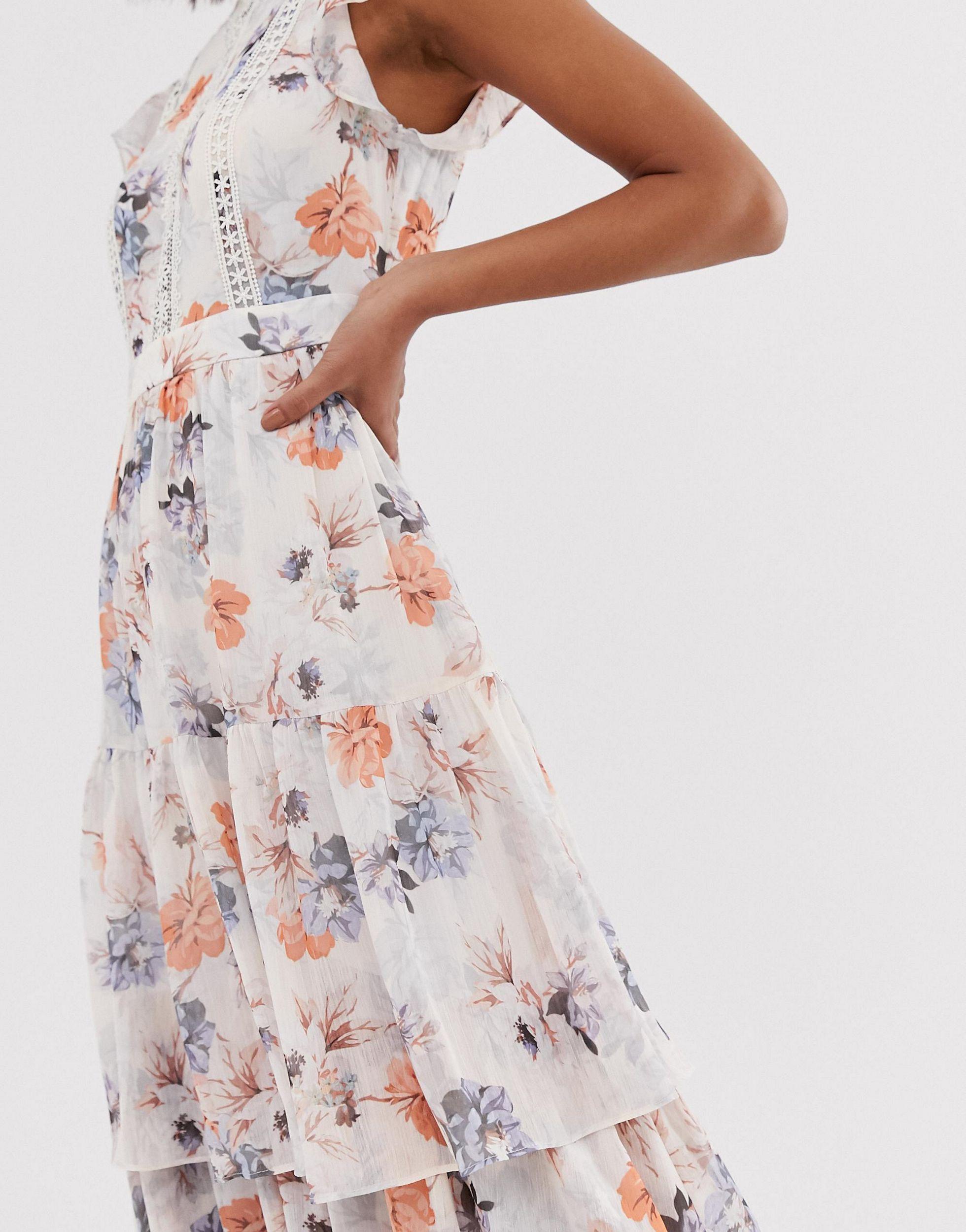 forever new floral tiered maxi dress