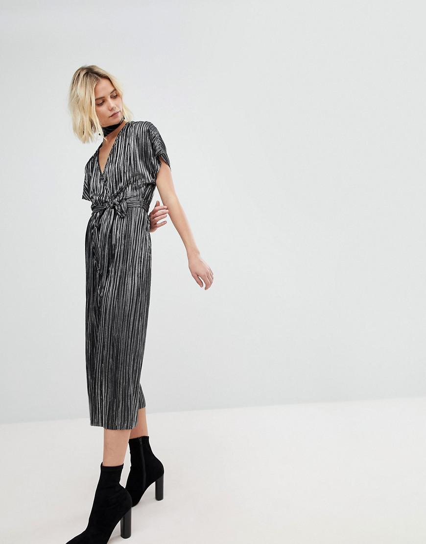 black shimmer jumpsuit