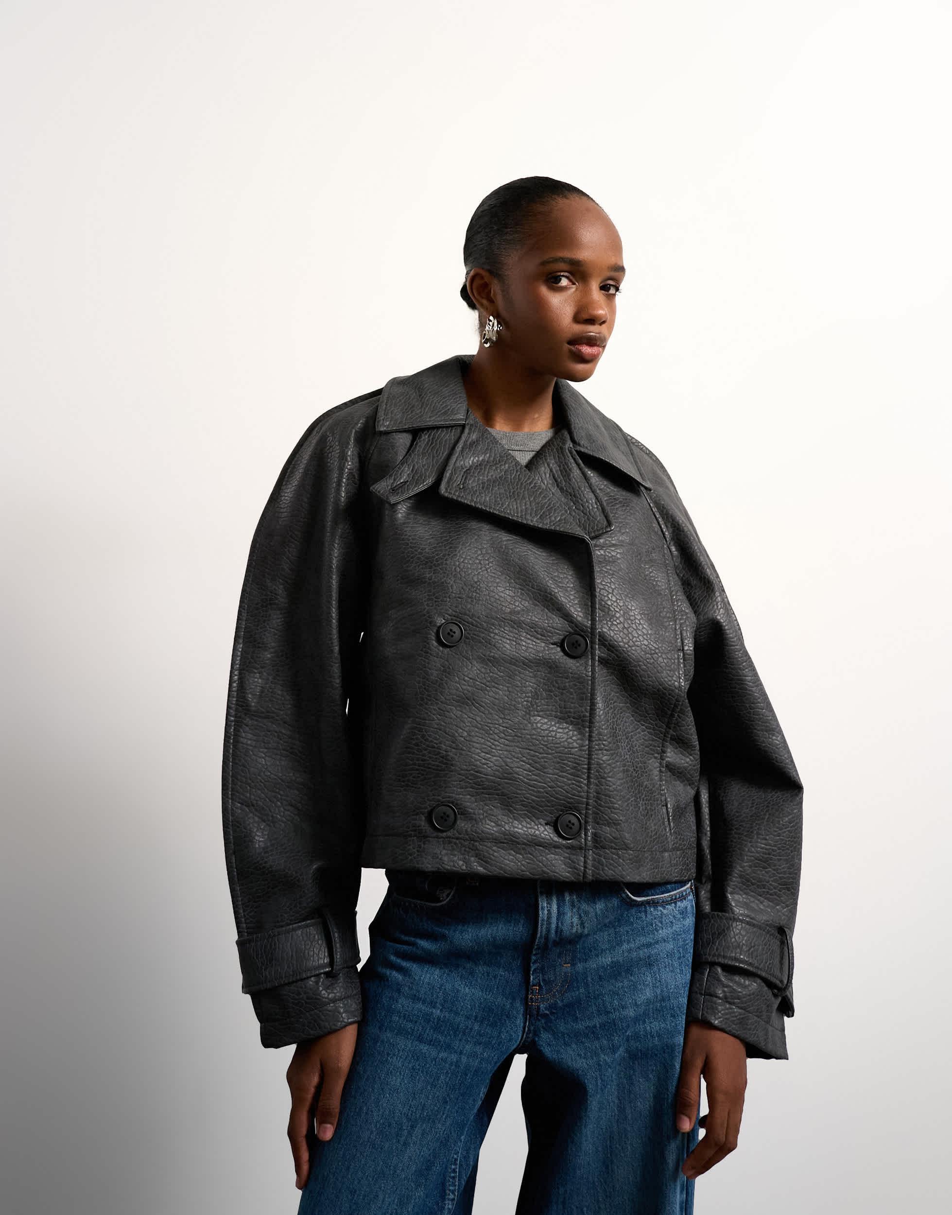 Veste Anorak Topshop – Femme – Taille 10 – Gris – Polyester – Occasion TBE