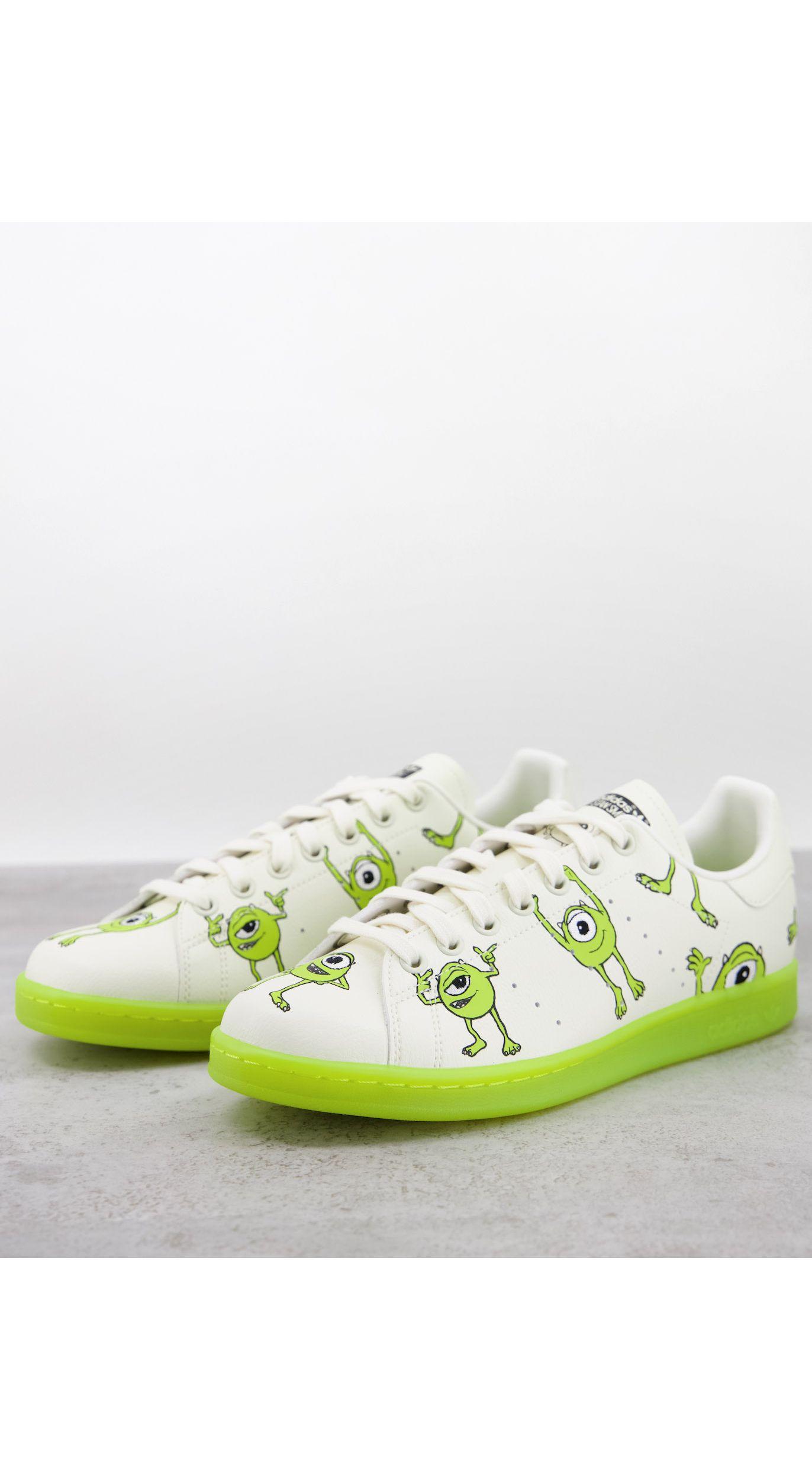 X disney - stan smith - baskets durables avec imprimé graphique bob  razowski - /vert adidas Originals pour homme en coloris Blanc | Lyst