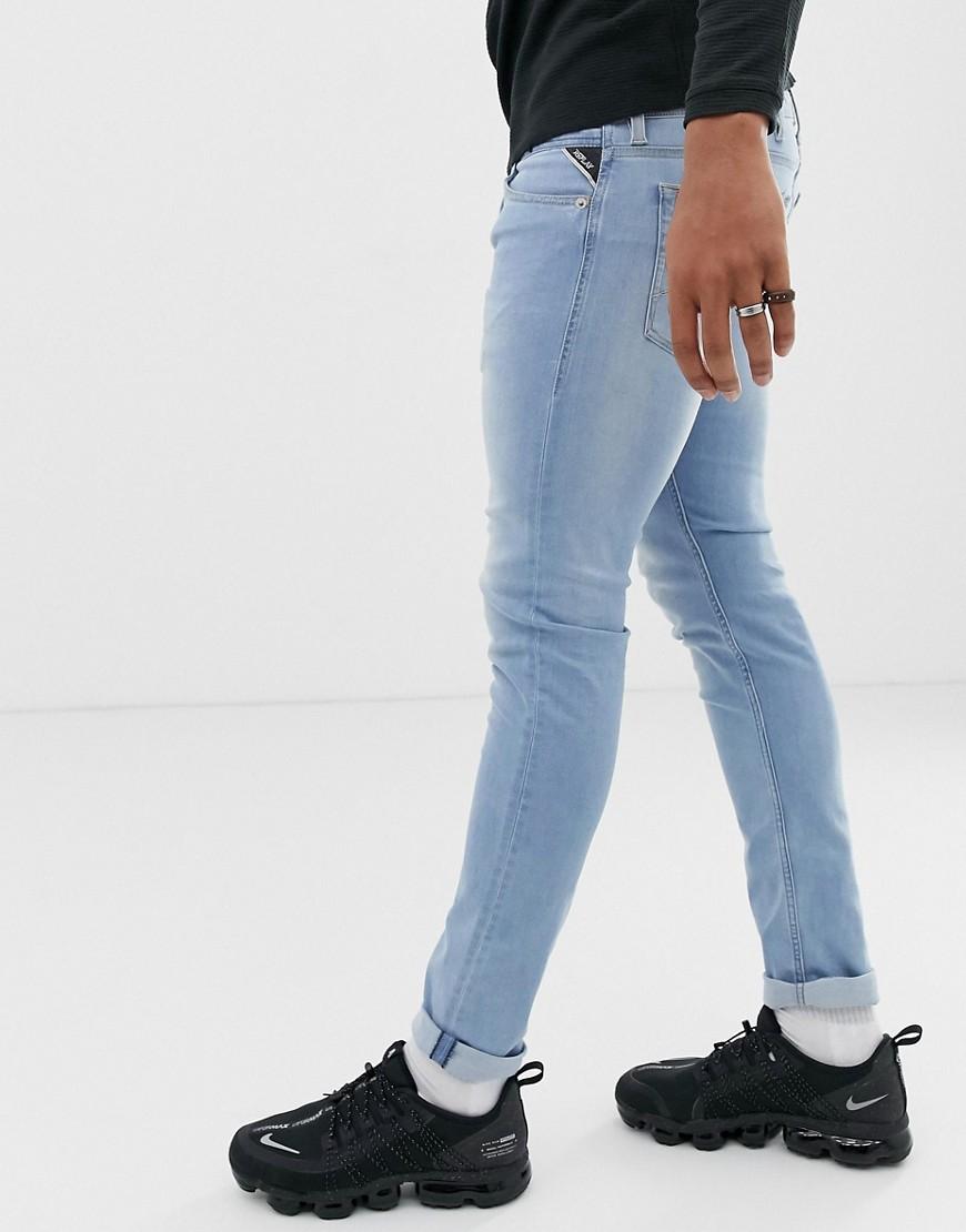 replay jondrill skinny stretch jeans