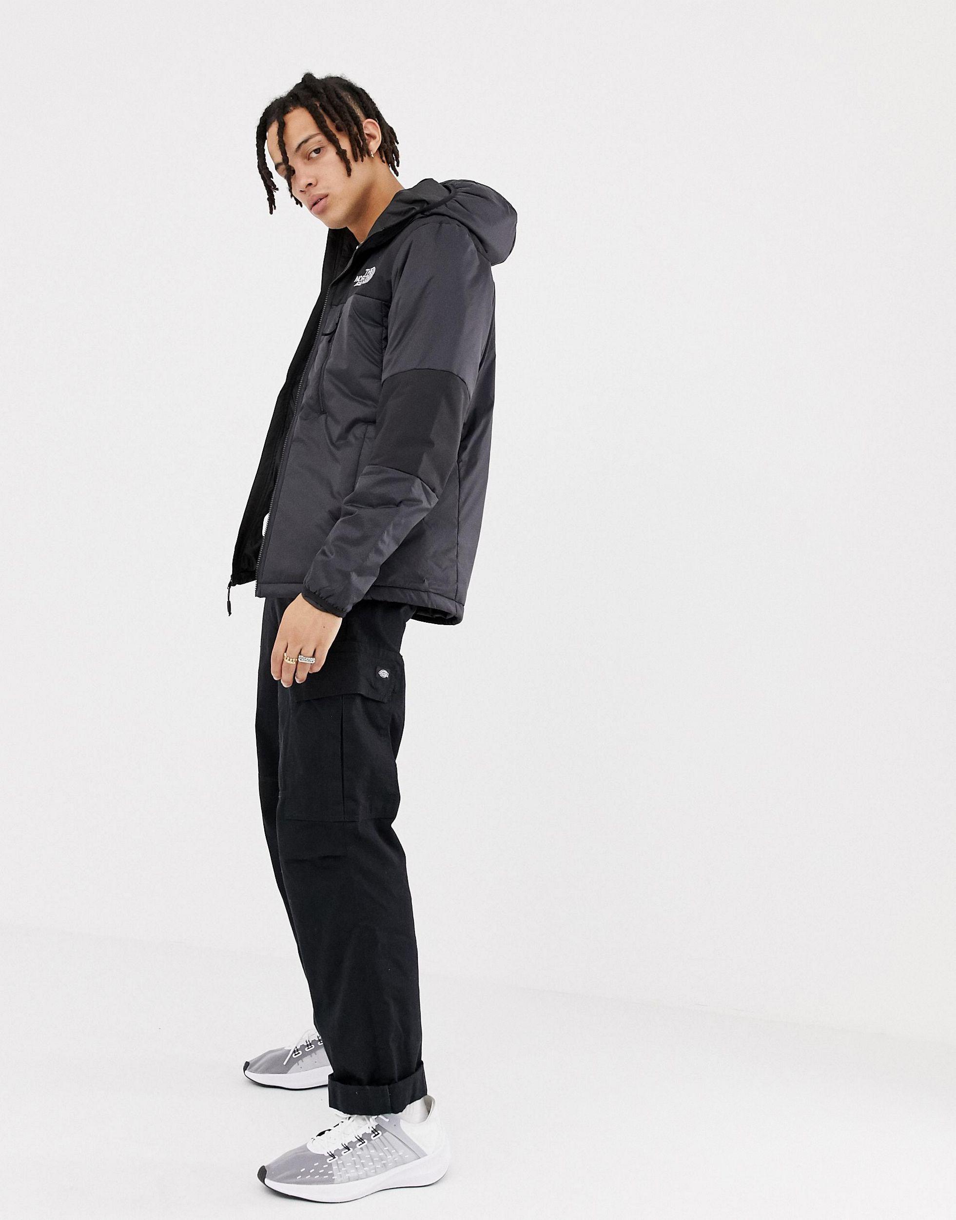 the north face himalayan light synthetic jacket in black