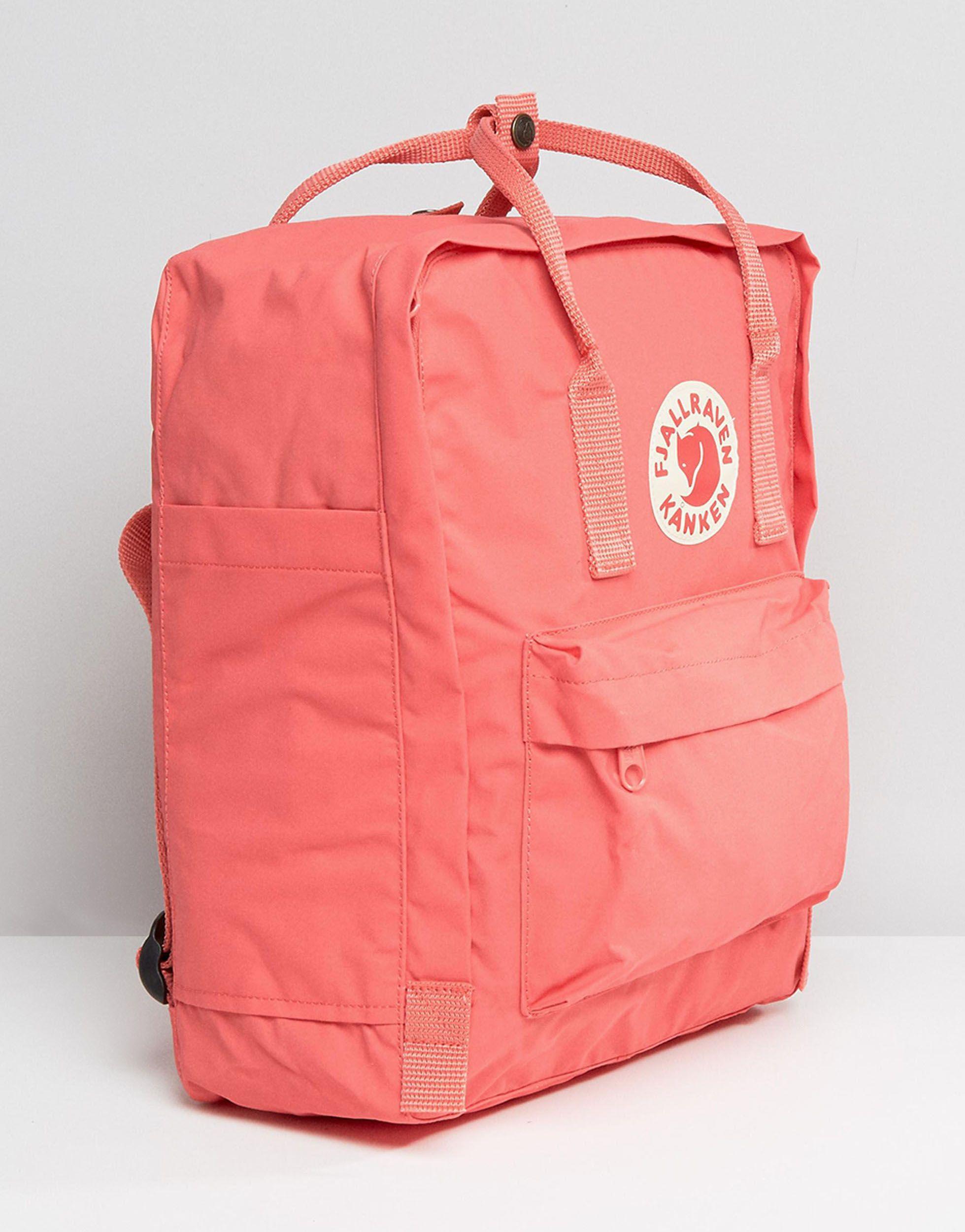 fjallraven kanken classic peach pink backpack
