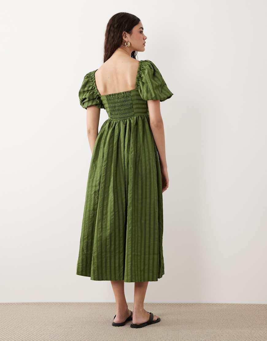 long green dress prom Army Green Sequined Pattern Trumpet Long Train Prom Dress main image 0