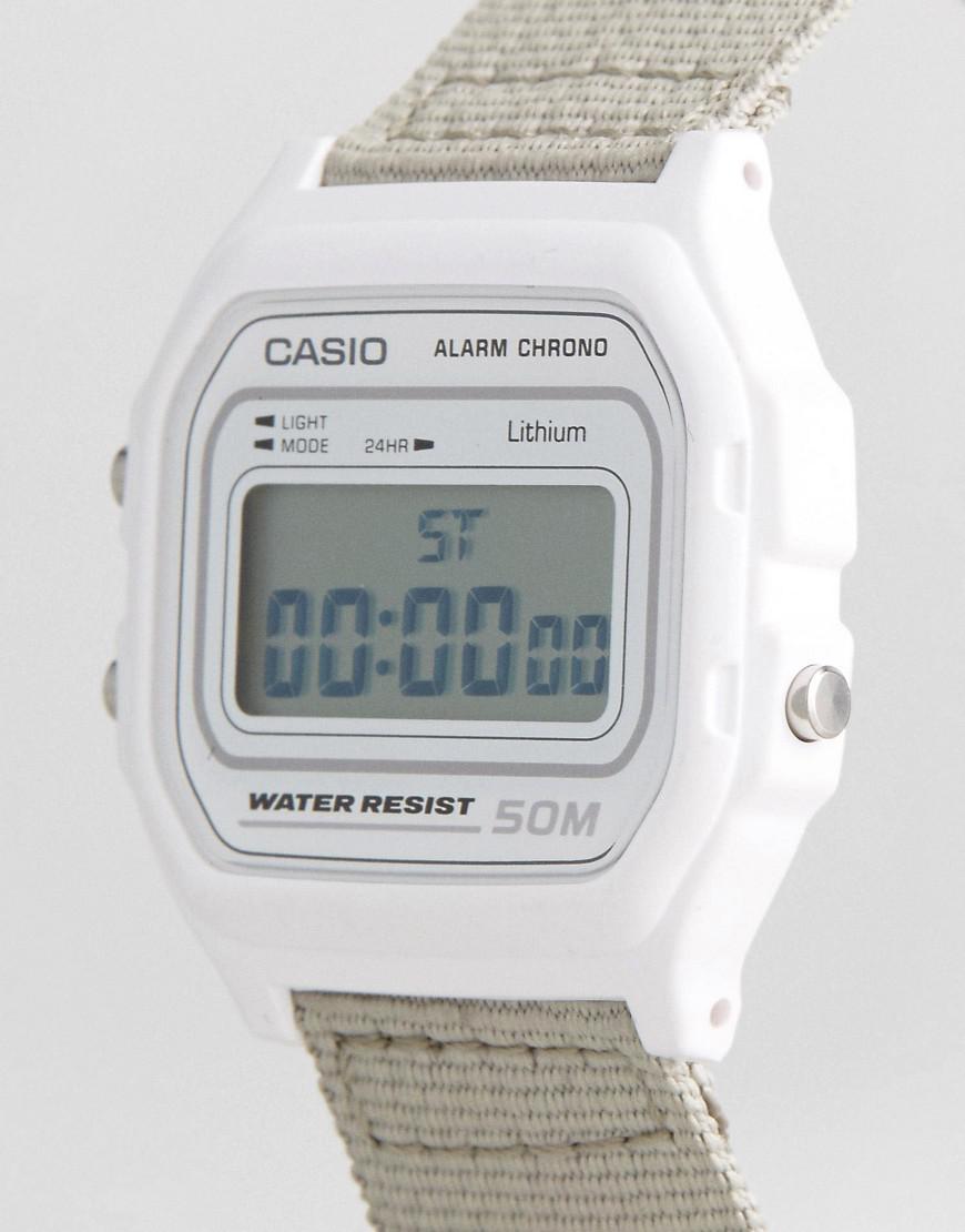 G-Shock W-59b-7avef Digital Canvas Watch In Beige in Natural for Men - Lyst