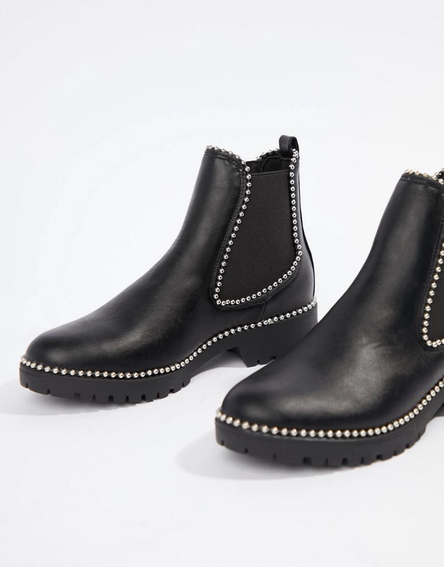 truffle collection flat chelsea boots