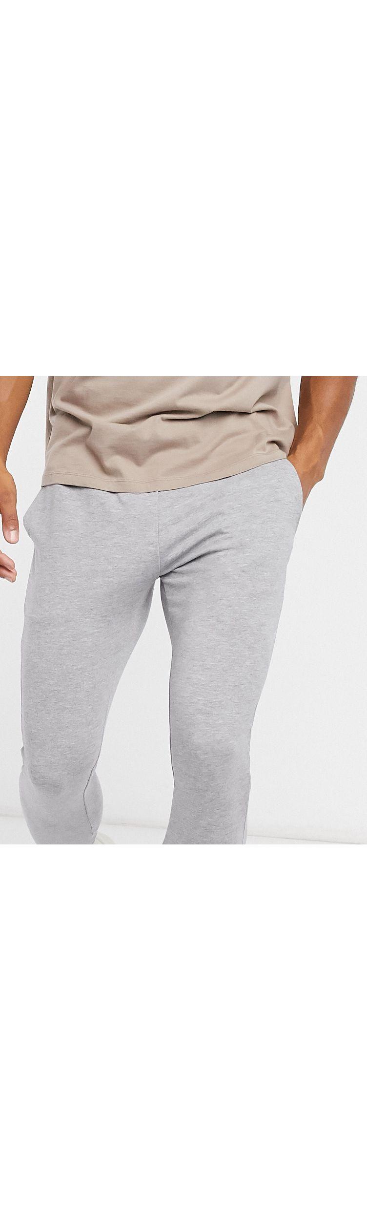 ASOS Organic Super Skinny Trackies in Gray for Men - Lyst