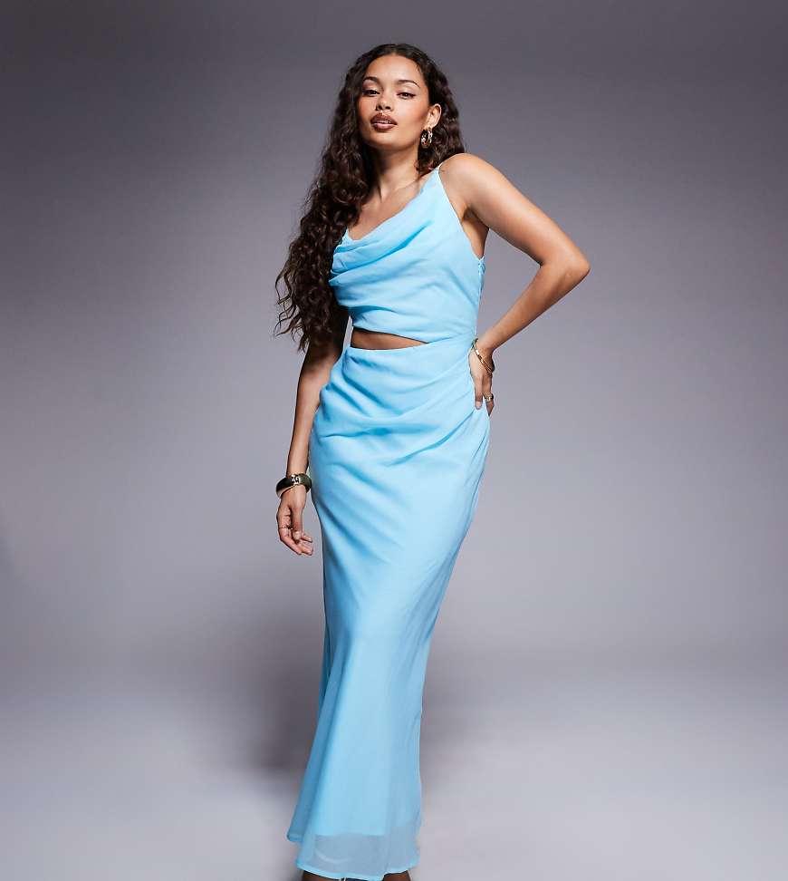 Asos Design Vestido Azul Largo Asos Vestido Largo Azul Aguamarina