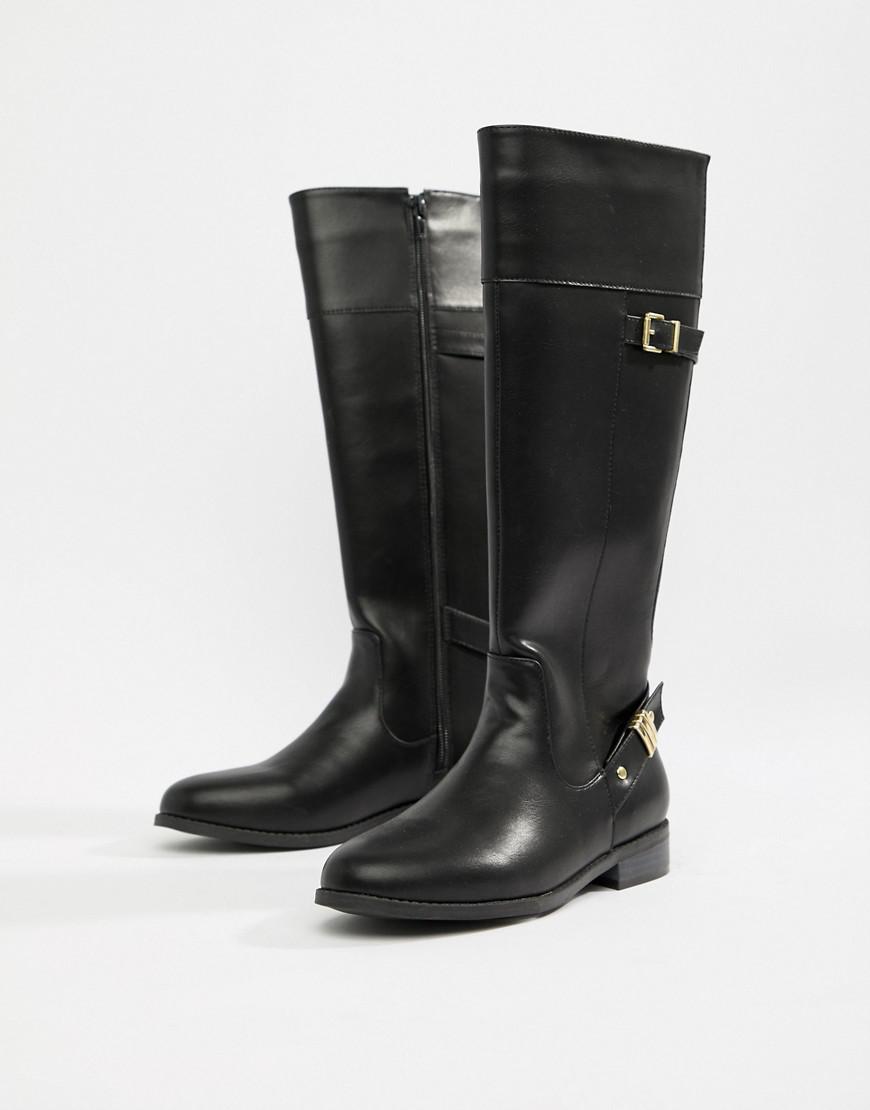 dune knee high flat boots