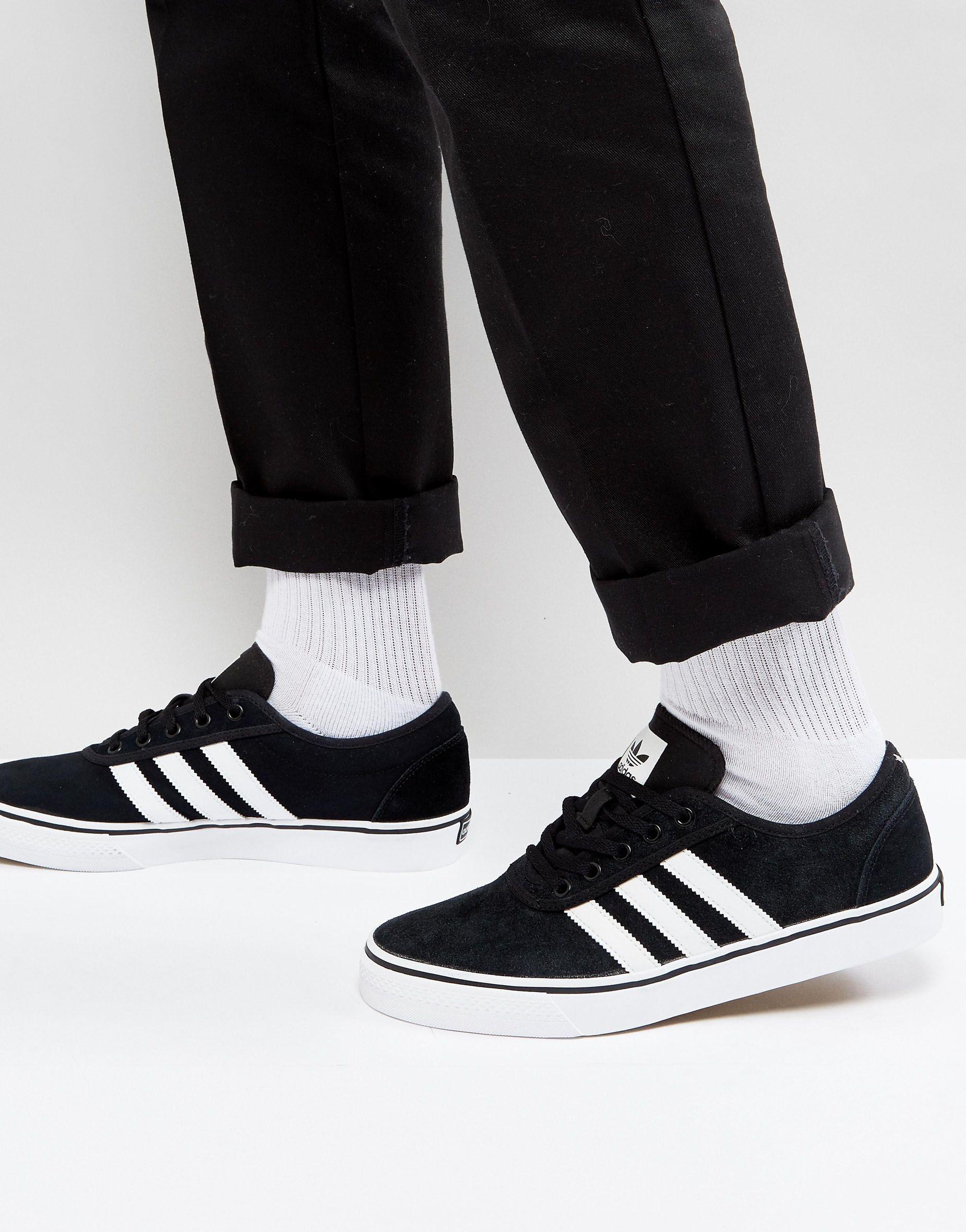 is there Re-shoot Sideways adidas Originals Adi-ease Trainers in Black for Men | Lyst