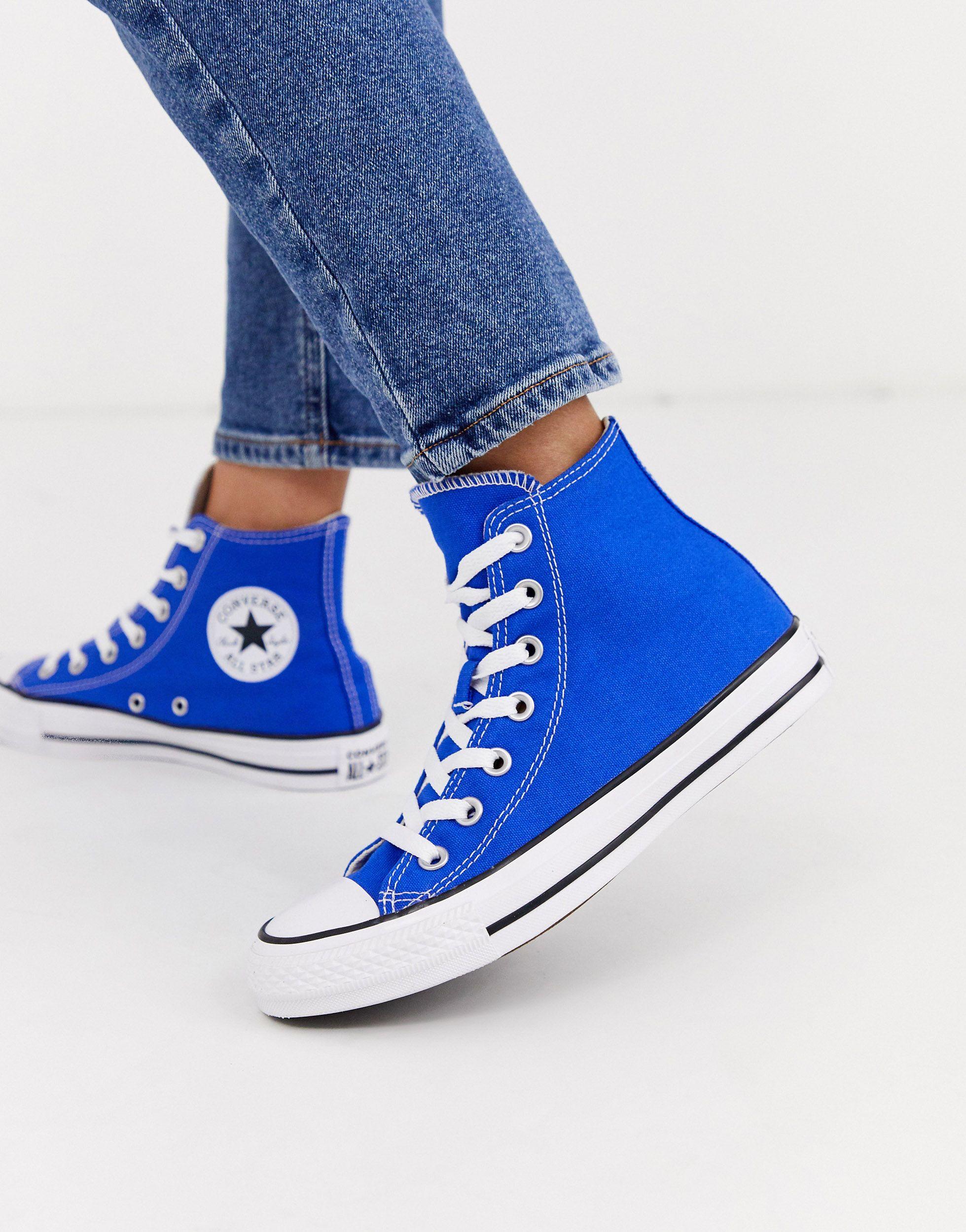 Converse all best sale star bleu