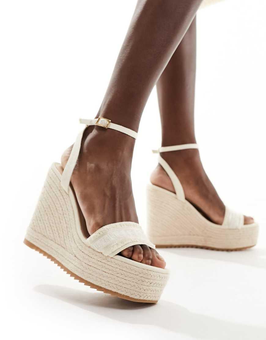 ALDO Aberitram Platform Espadrilles in Natural Lyst UK