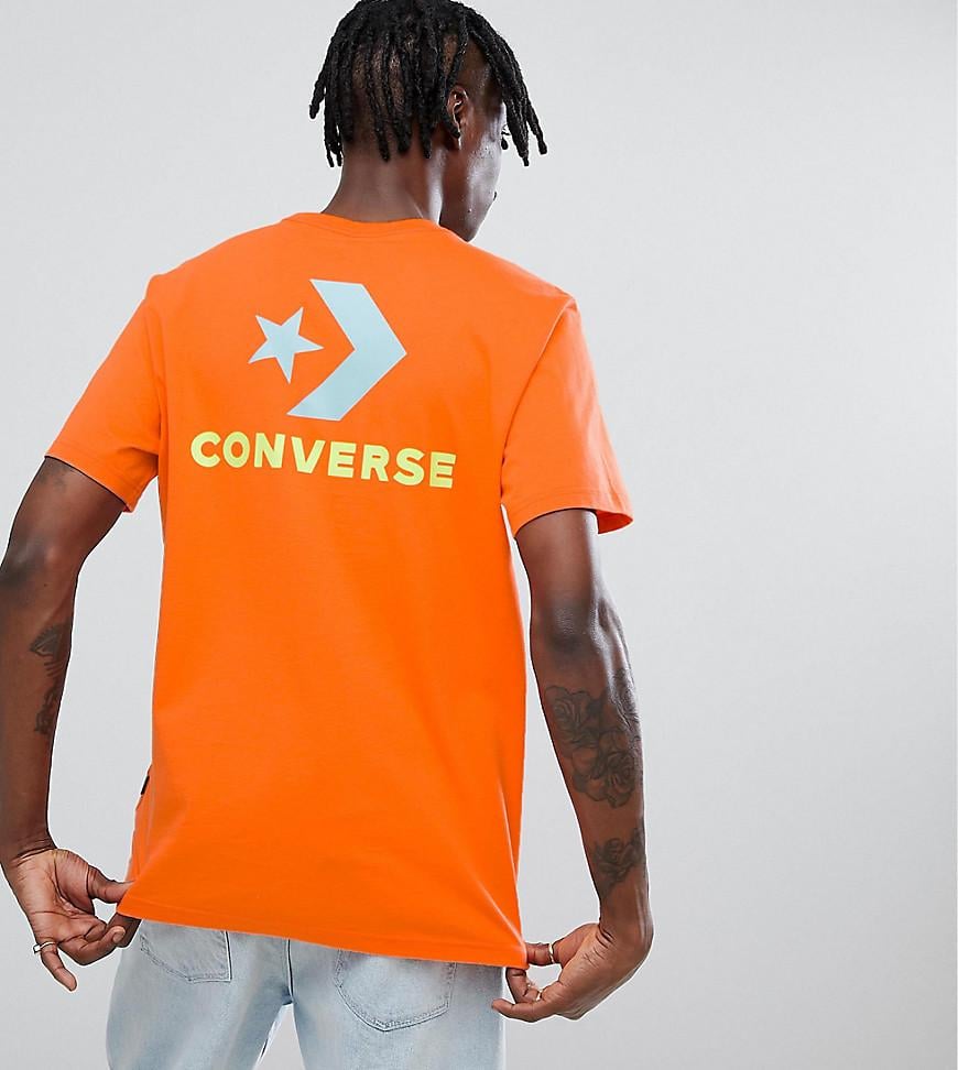 orange converse shirt