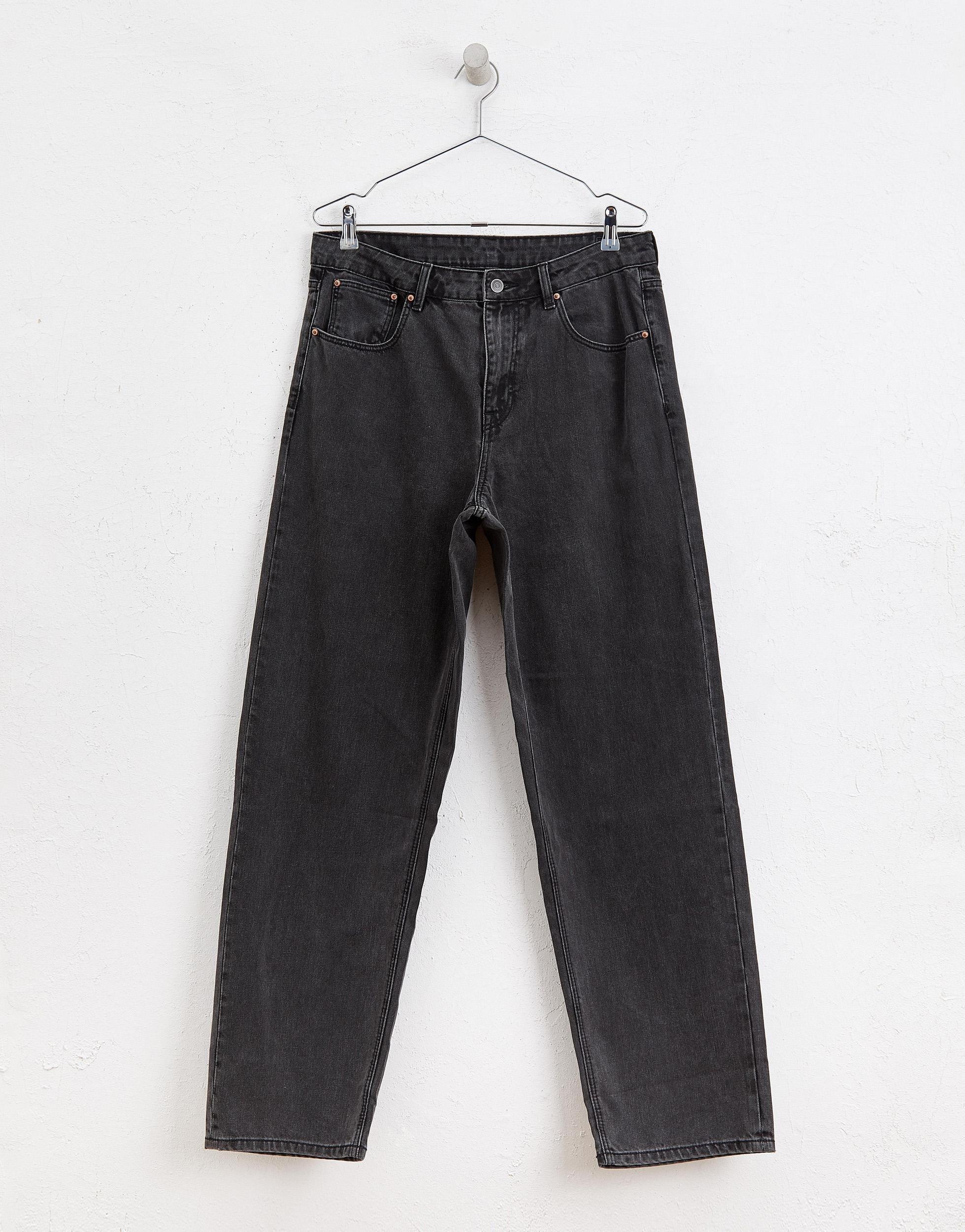 ASOS baggy Jeans in Black for Men | Lyst