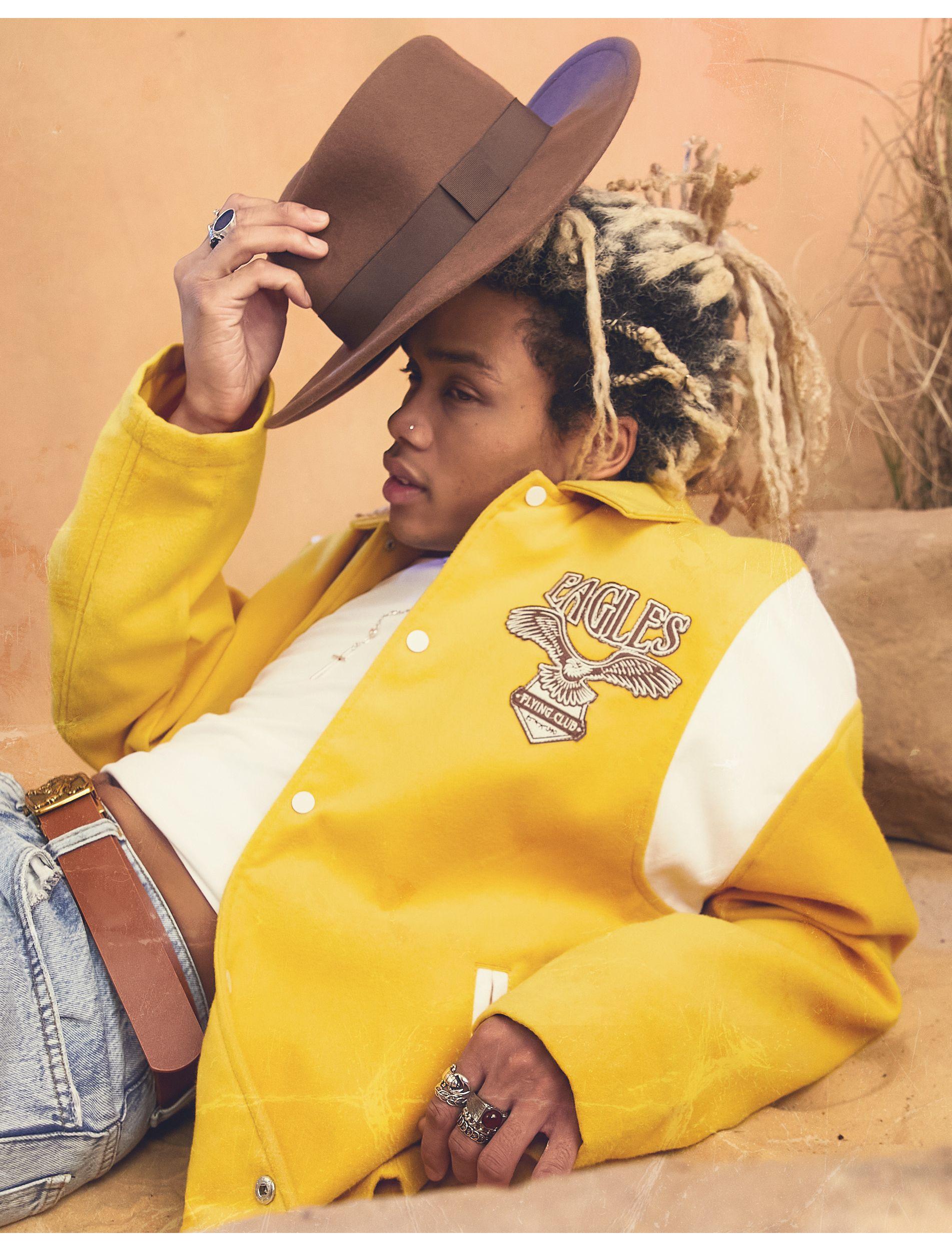 ASOS Oversized Harrington Varsity Jacket in Yellow for Men | Lyst