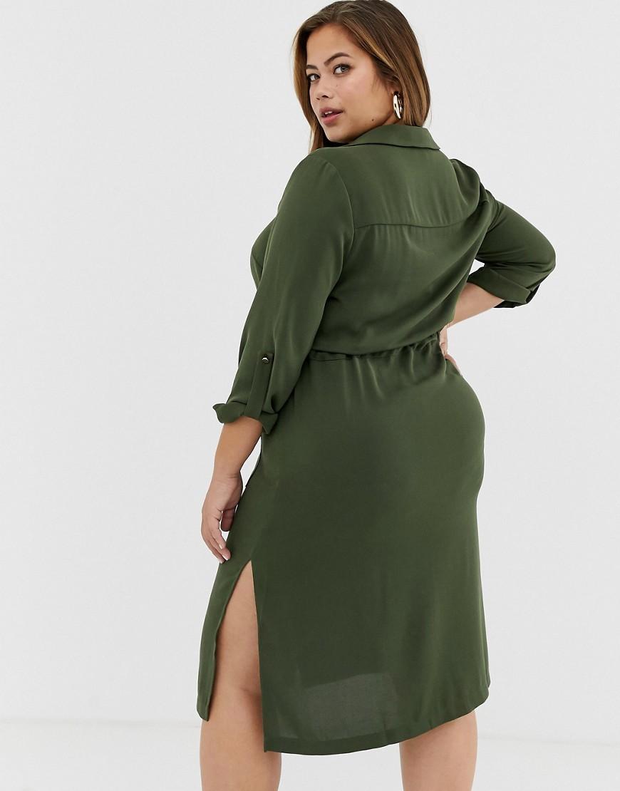 river island utility denim dress