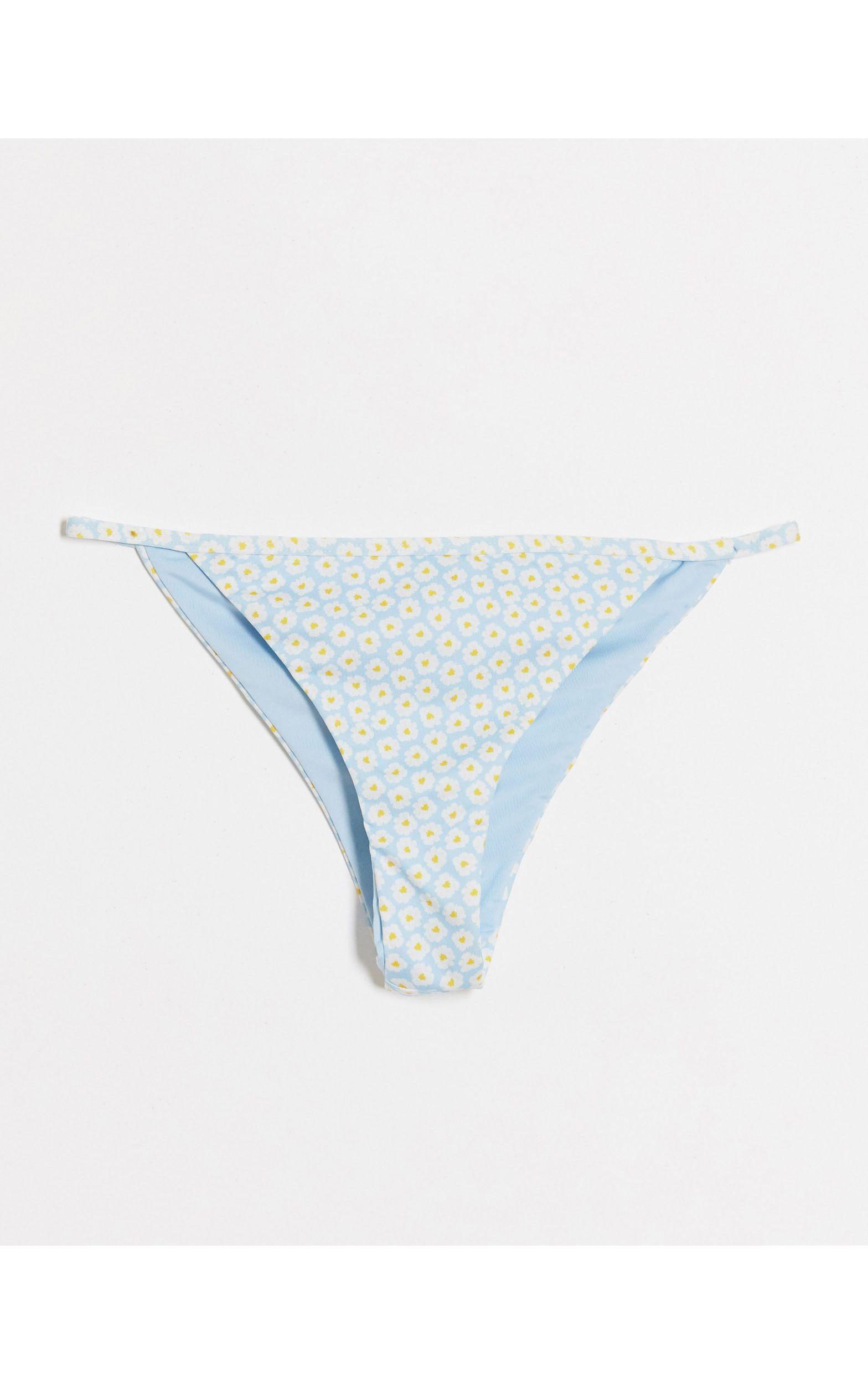 Pull&Bear Bikini Bottoms in Blue Lyst