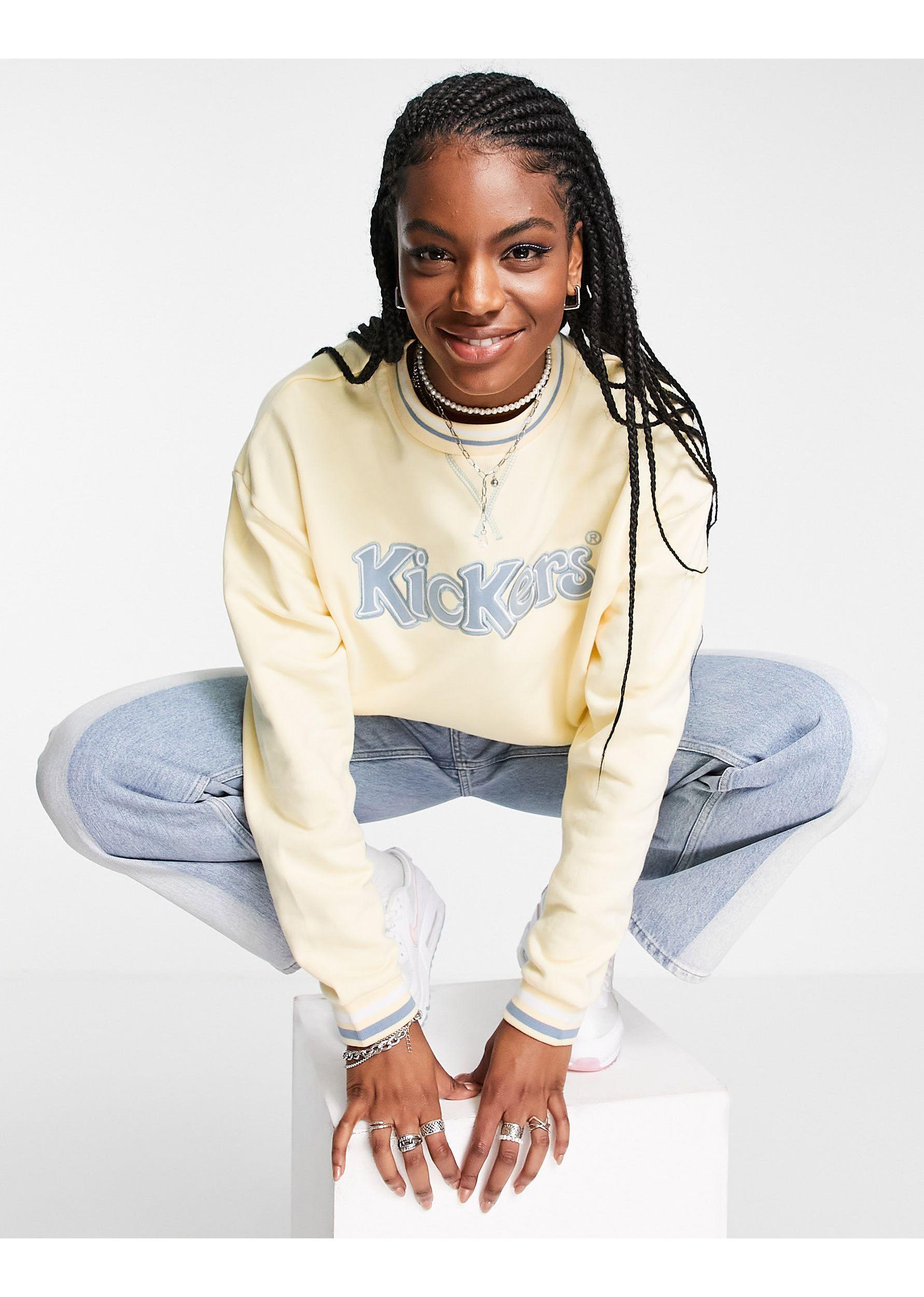 white kickers sweatshirt