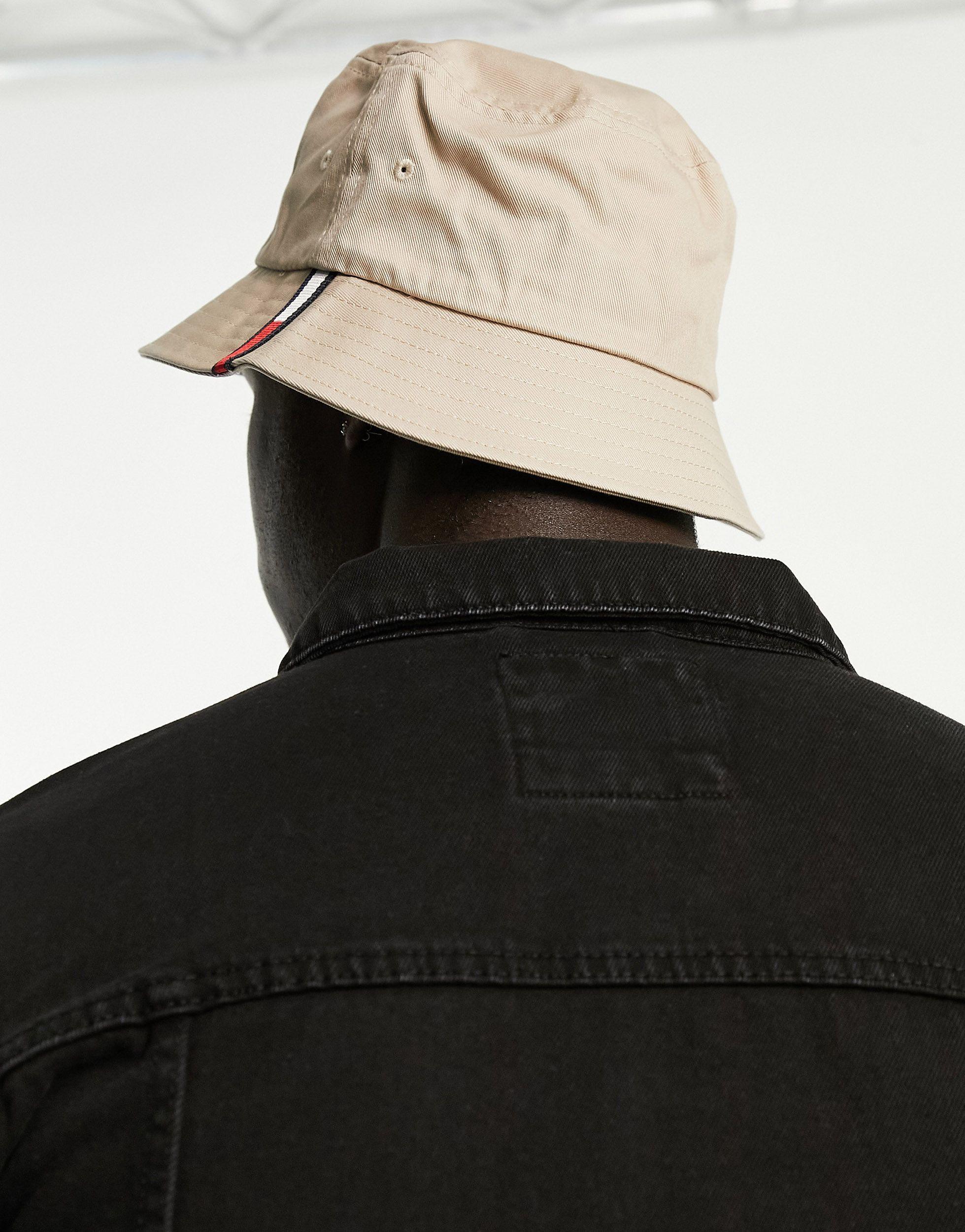 Tommy Hilfiger Bucket Hat With Logo in Brown for Men | Lyst
